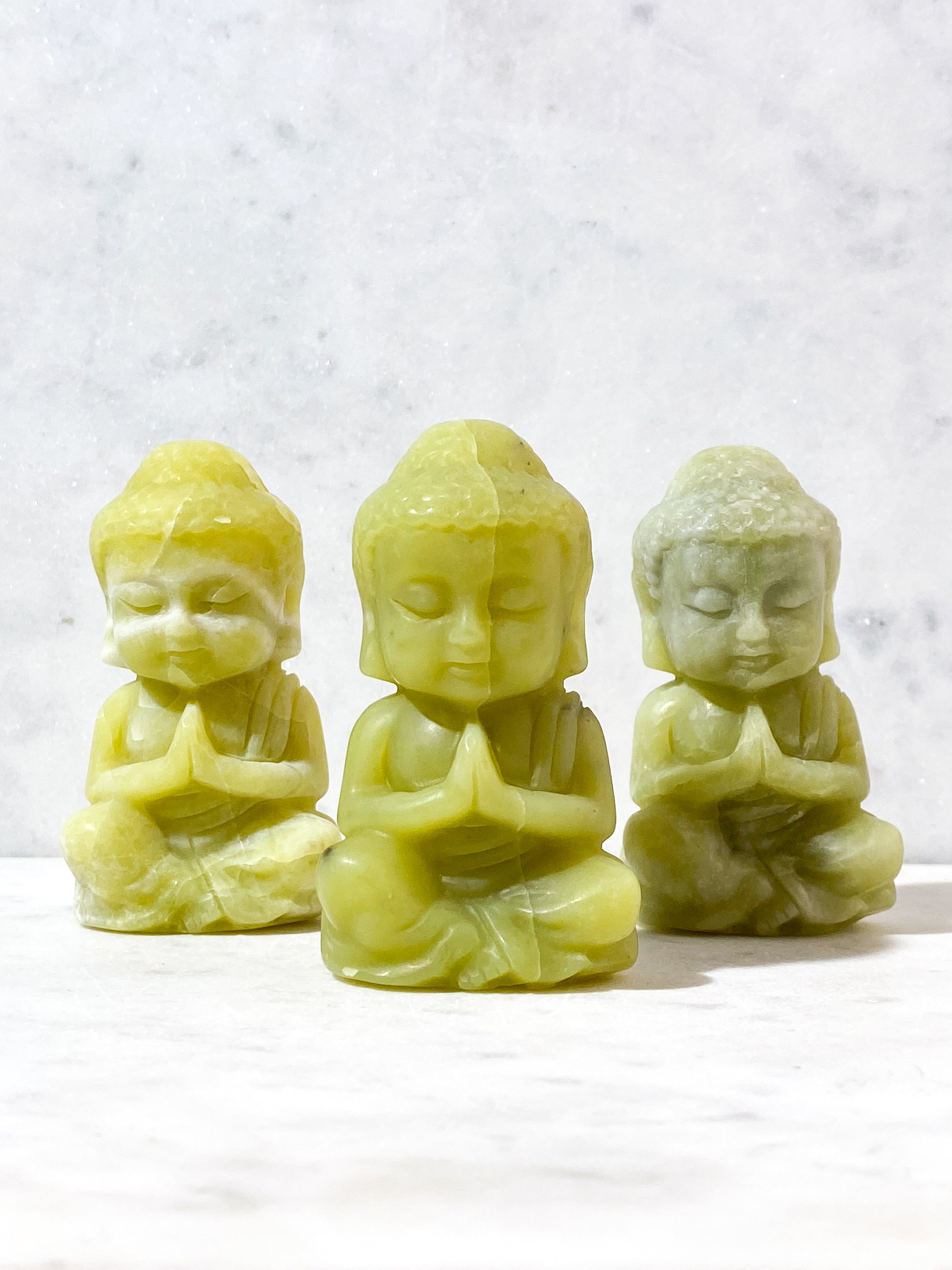 Lemon Serpentin Buddha