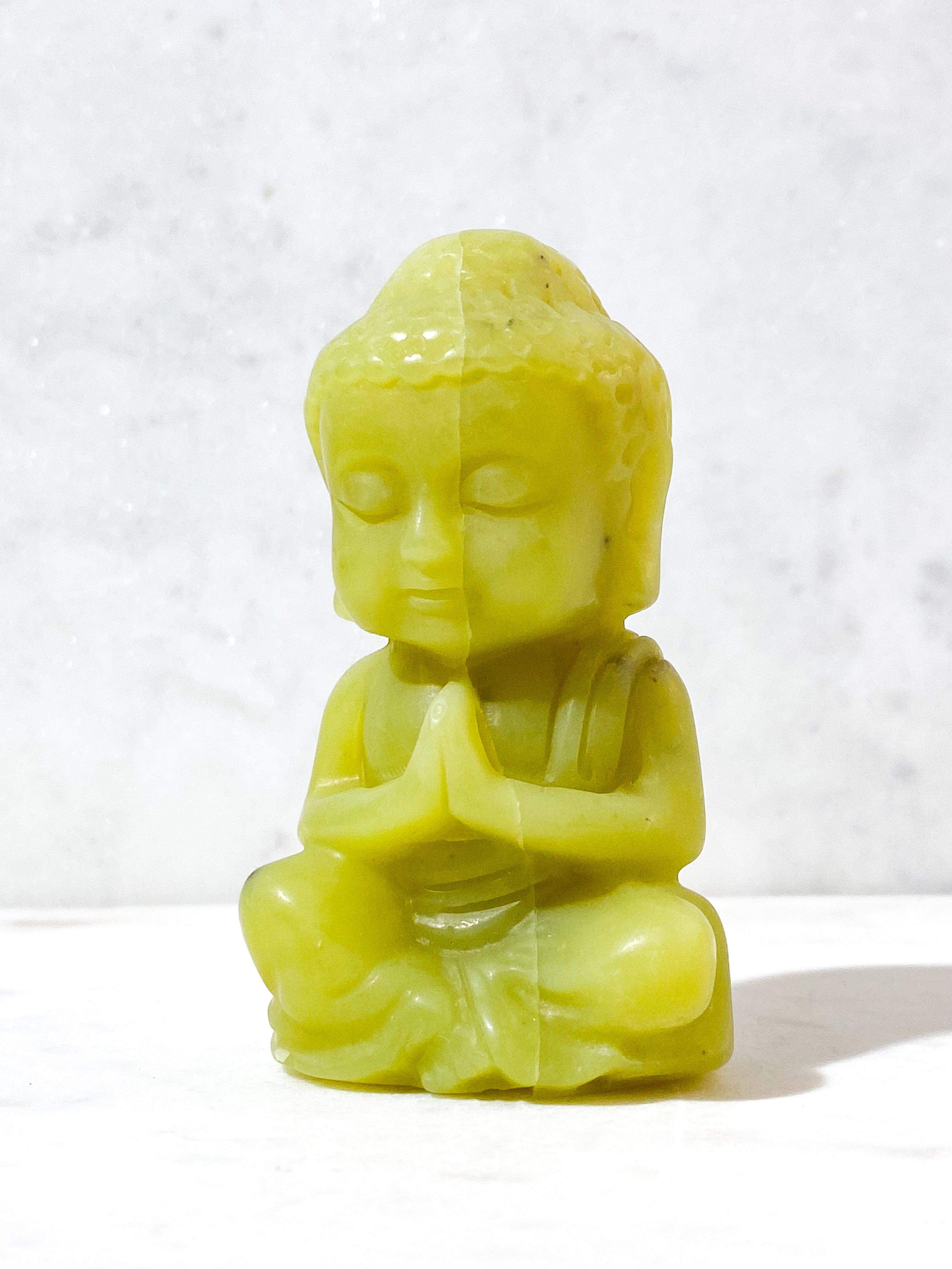 Lemon Serpentin Buddha