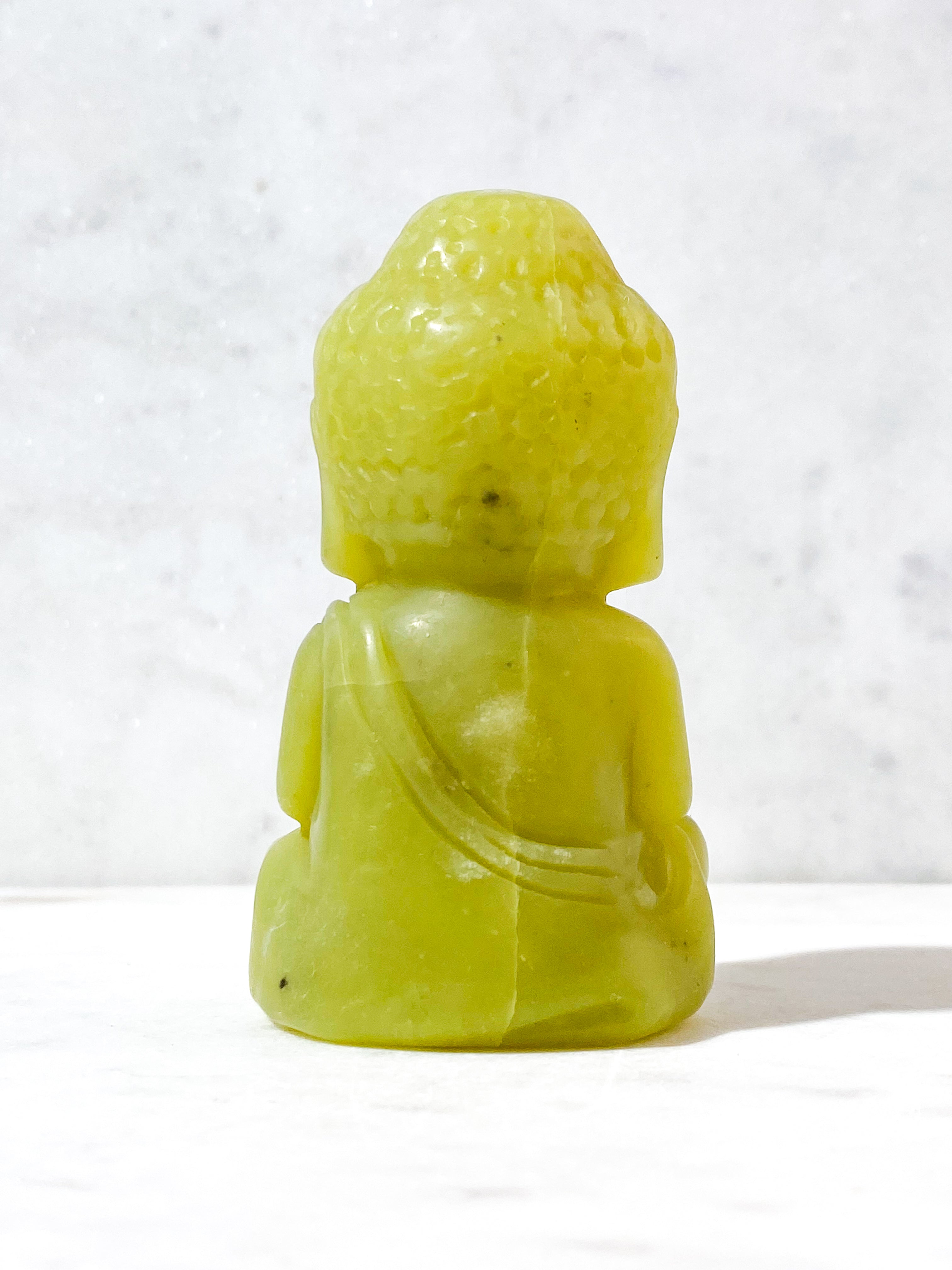 Lemon Serpentin Buddha