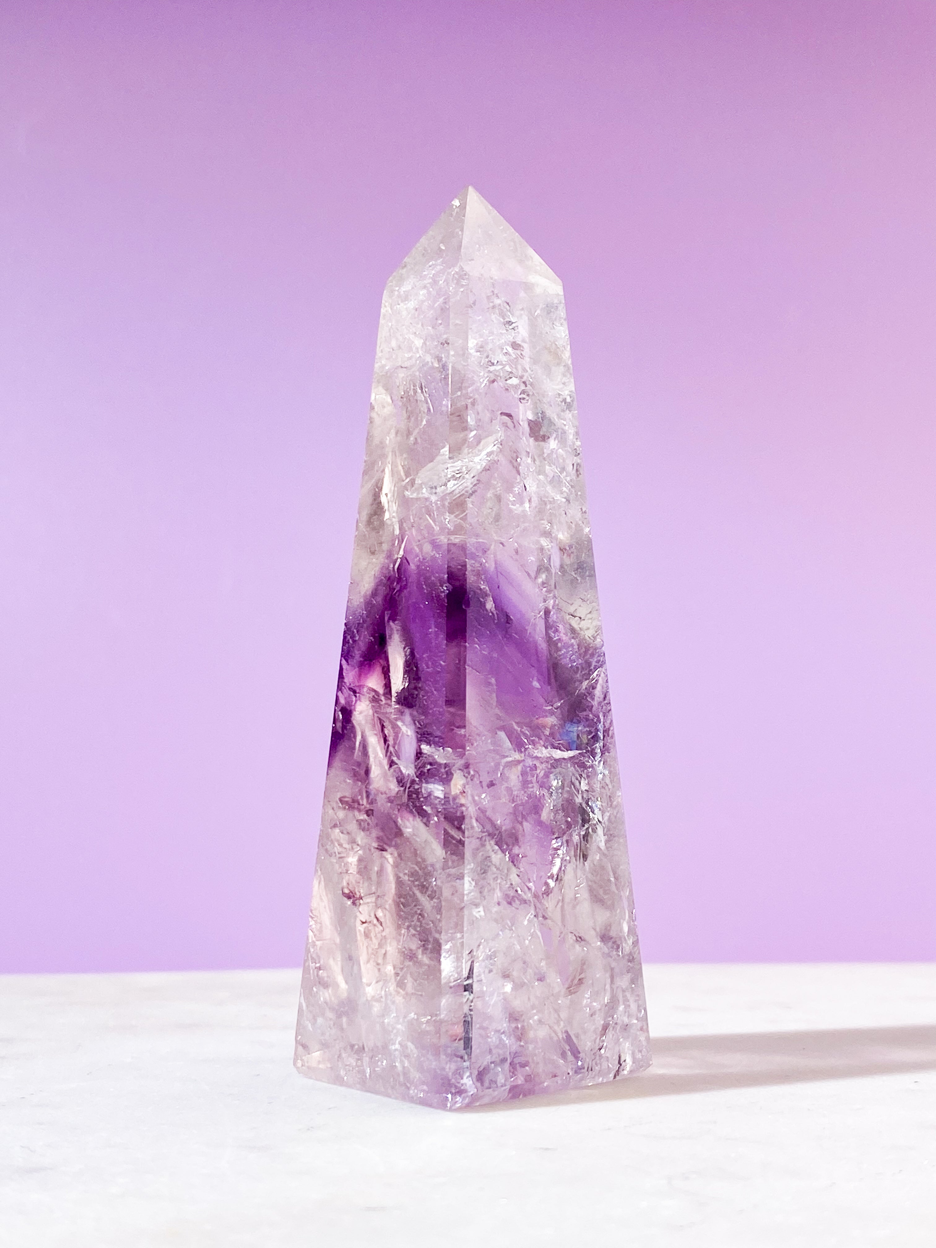 Smokey Fantom Ametyst Obelisk (Nr. 12)