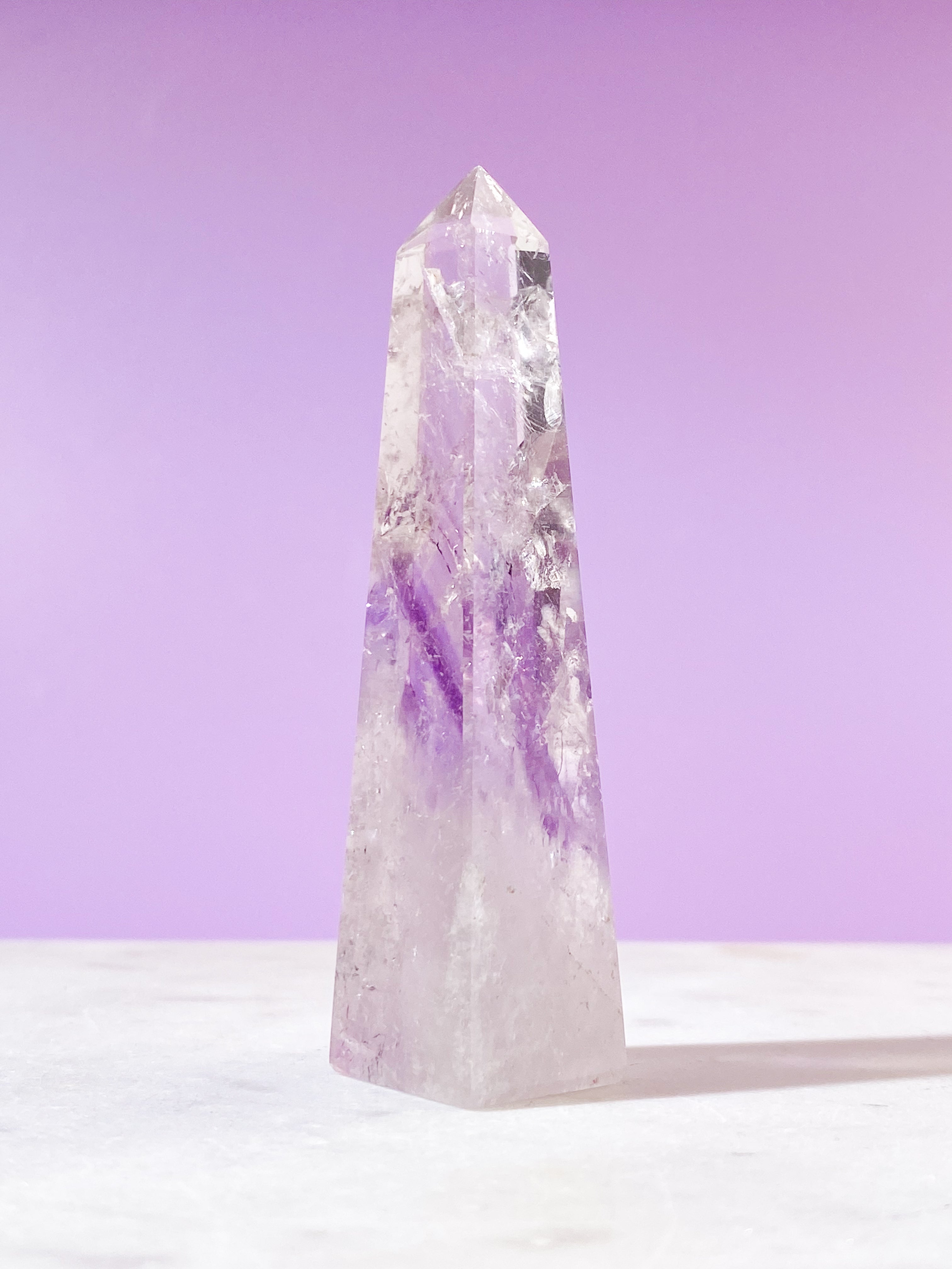 Smokey Phantom Ametist Obelisk (nr 17)