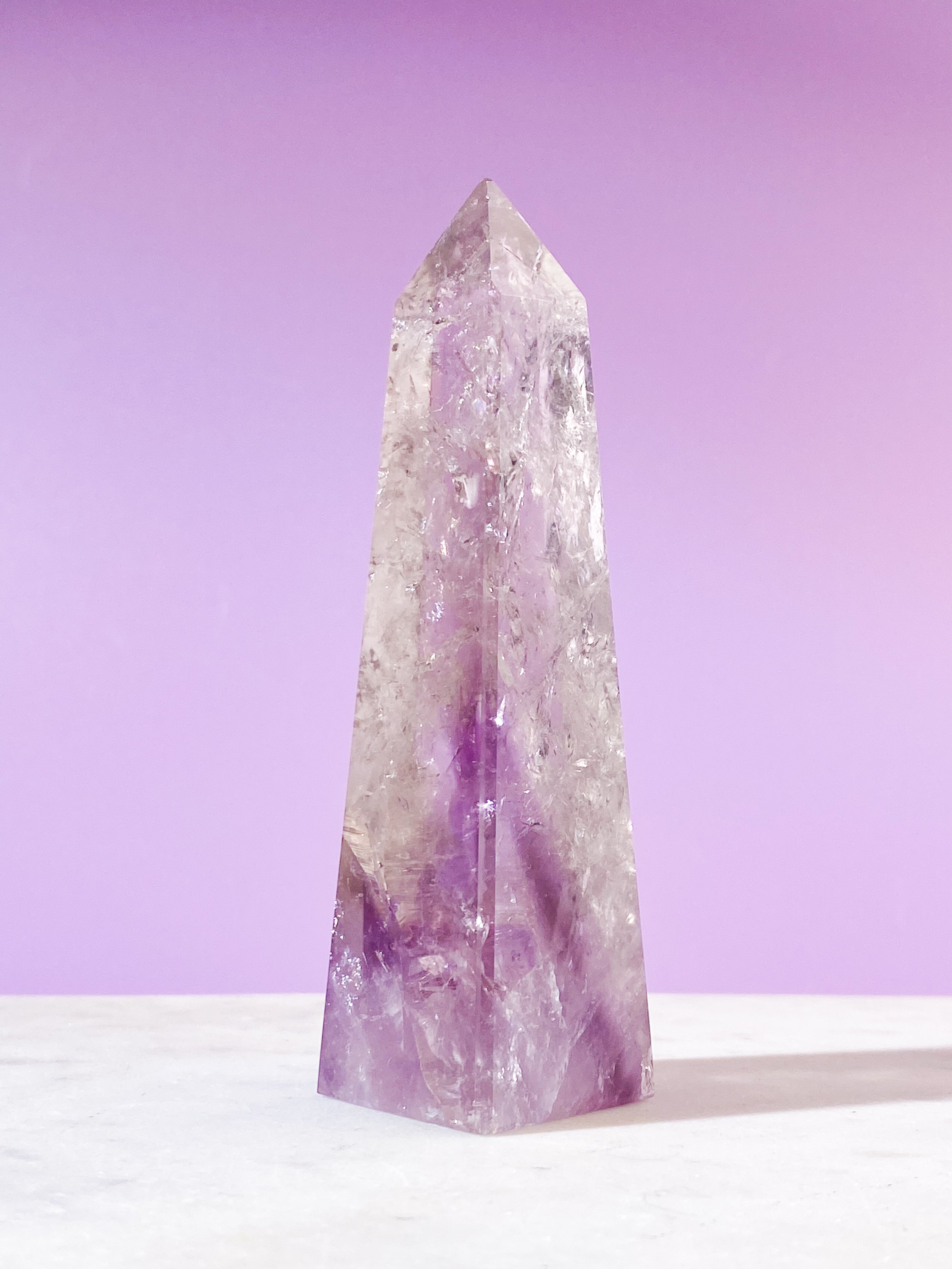 Smokey Fantom Ametyst Obelisk (Nr. 23)