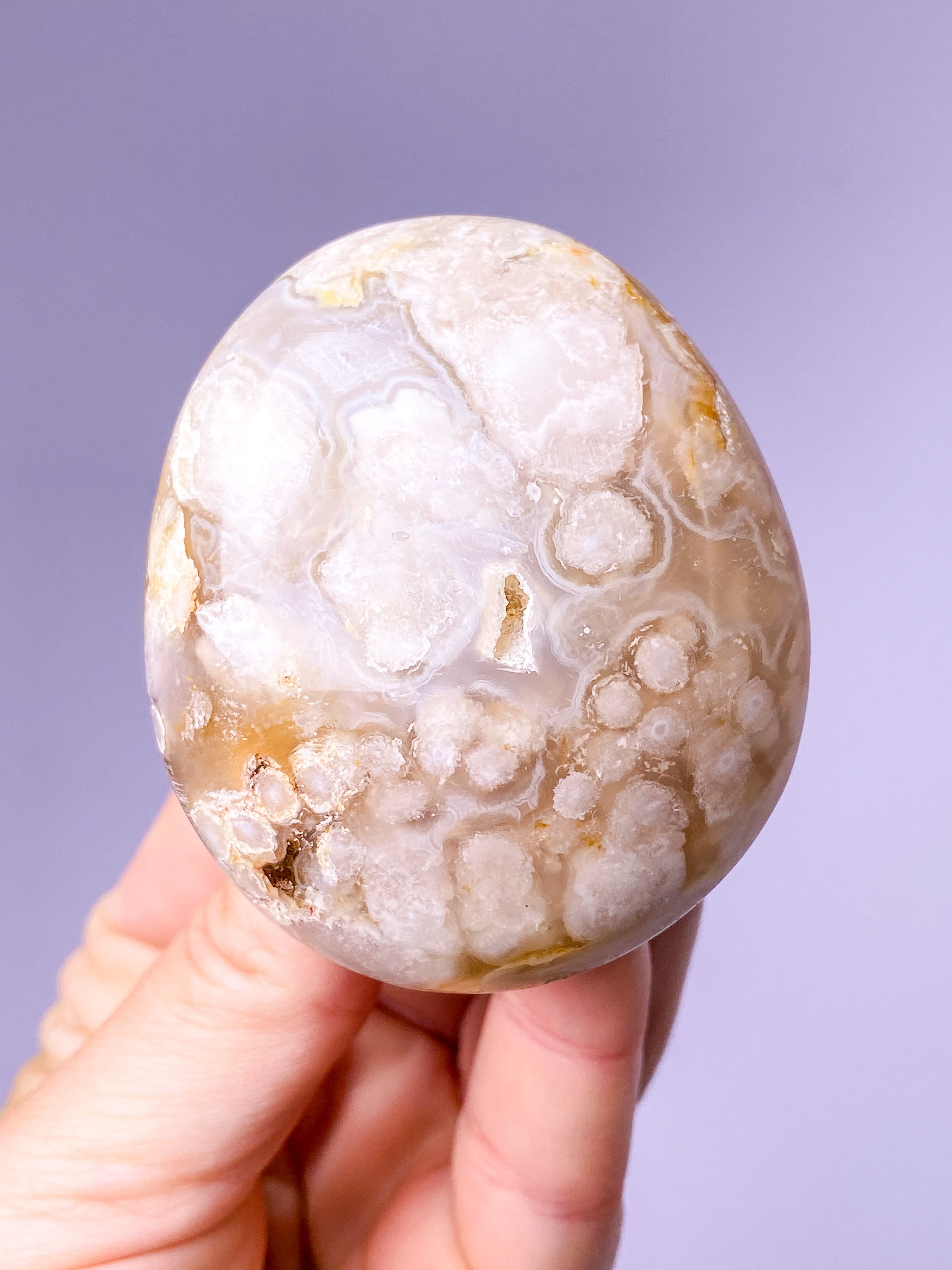 Blomster Agat Palmstone (Nr. 3)