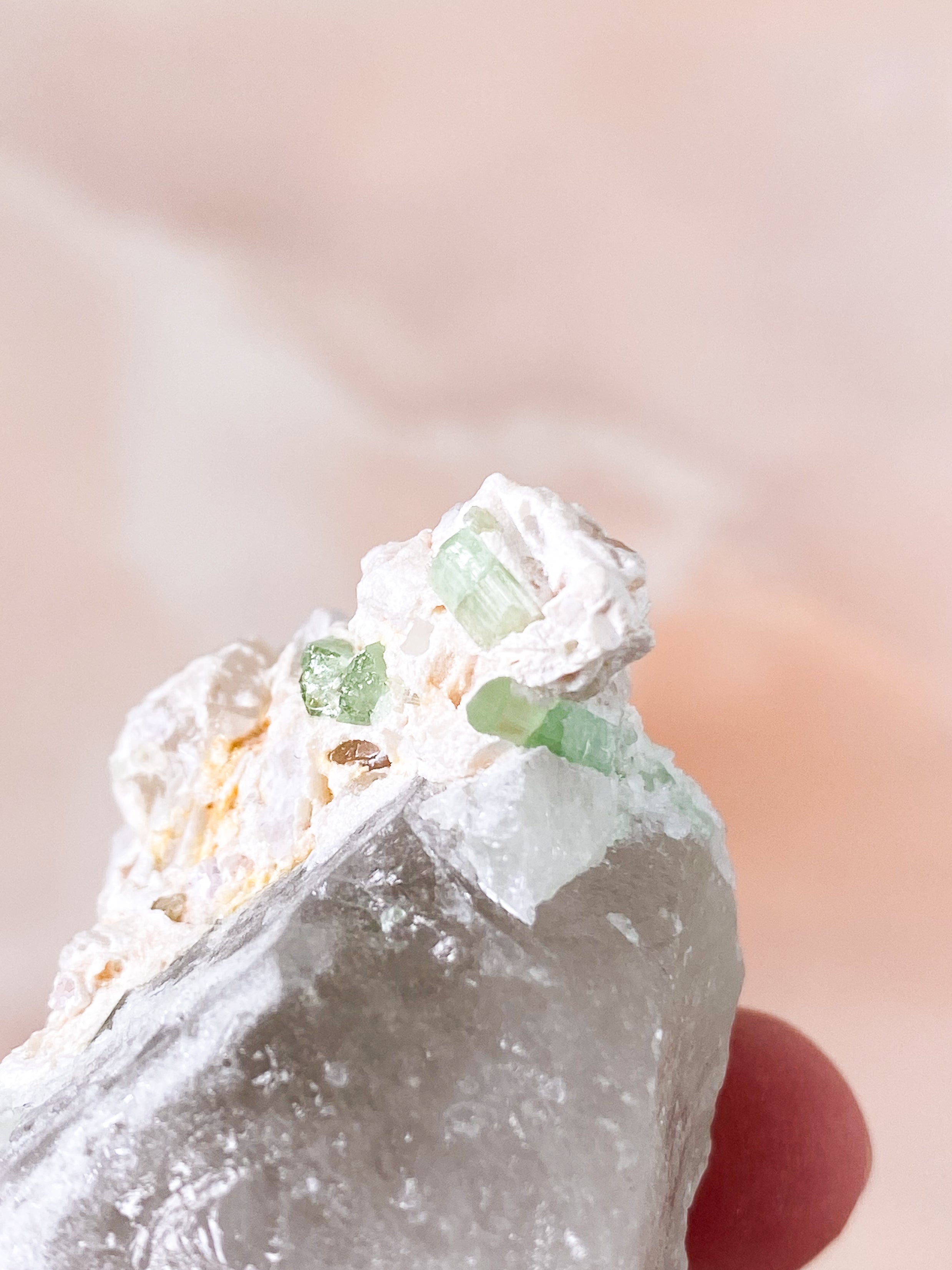 Grøn Turmalin Klynge (Nr. 4)