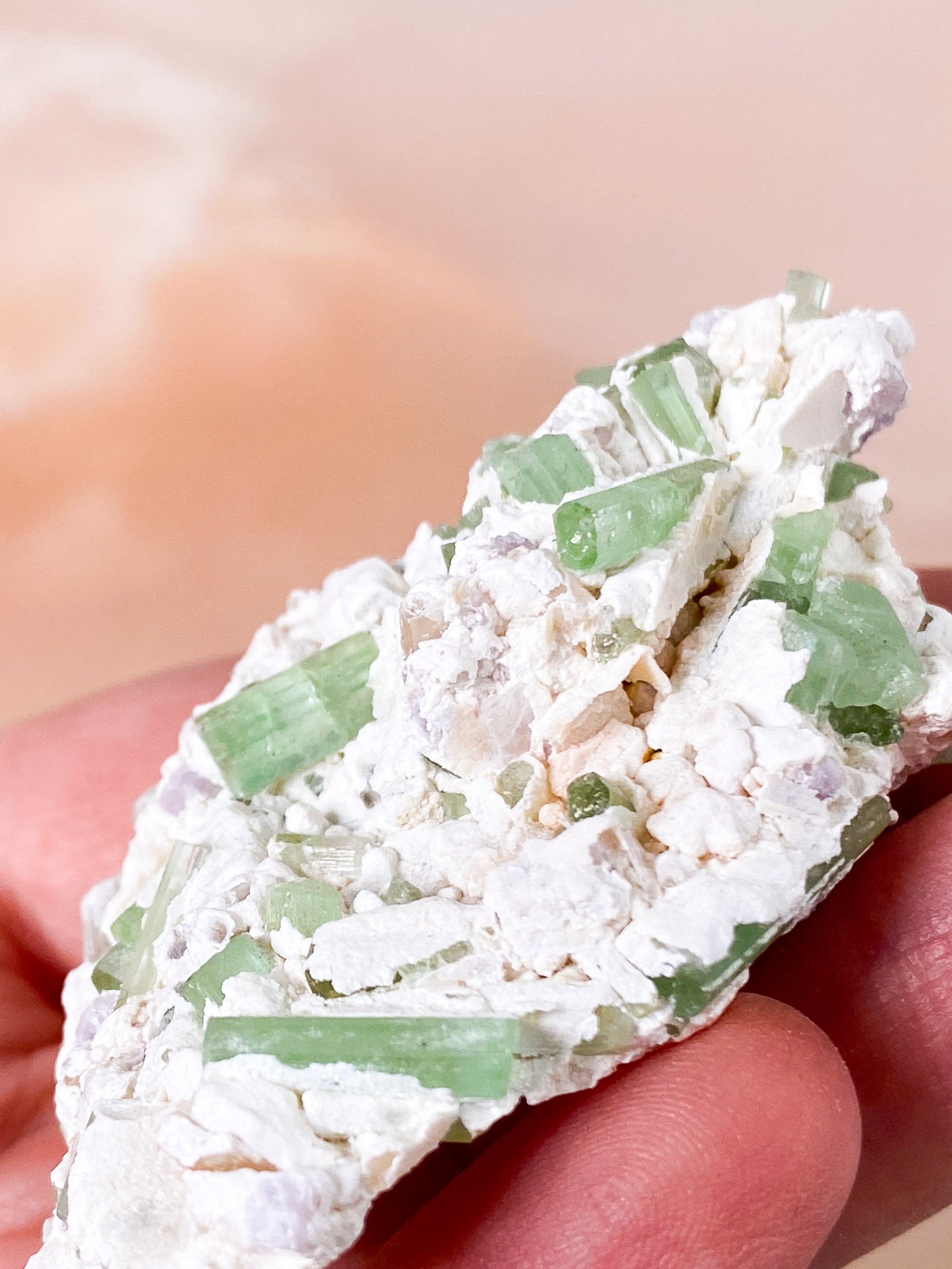 Grøn Turmalin Klynge (Nr. 5)