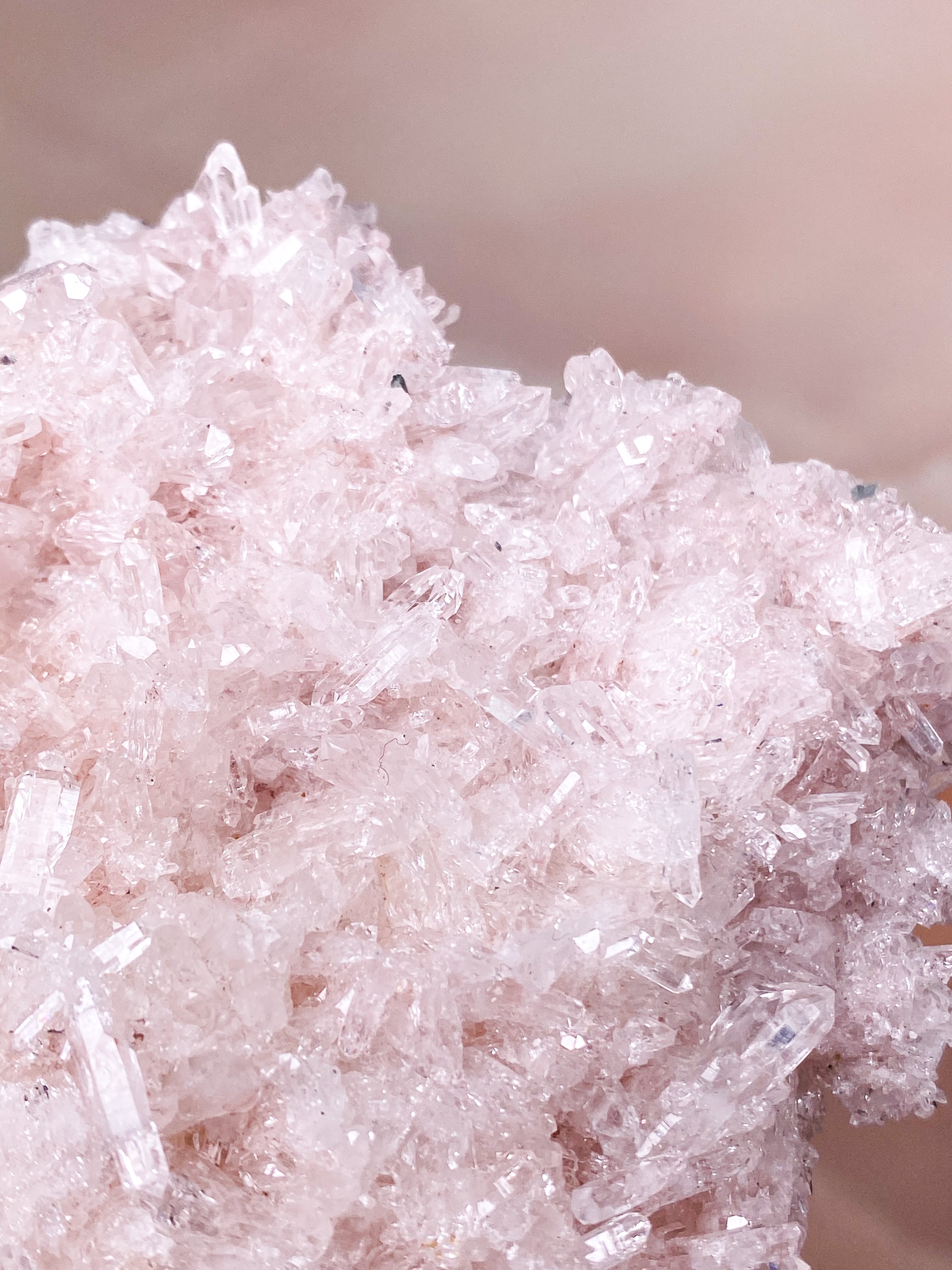 Pink Colombian Lemuria Quartz Cluster (No. 7) Exclusive Quality