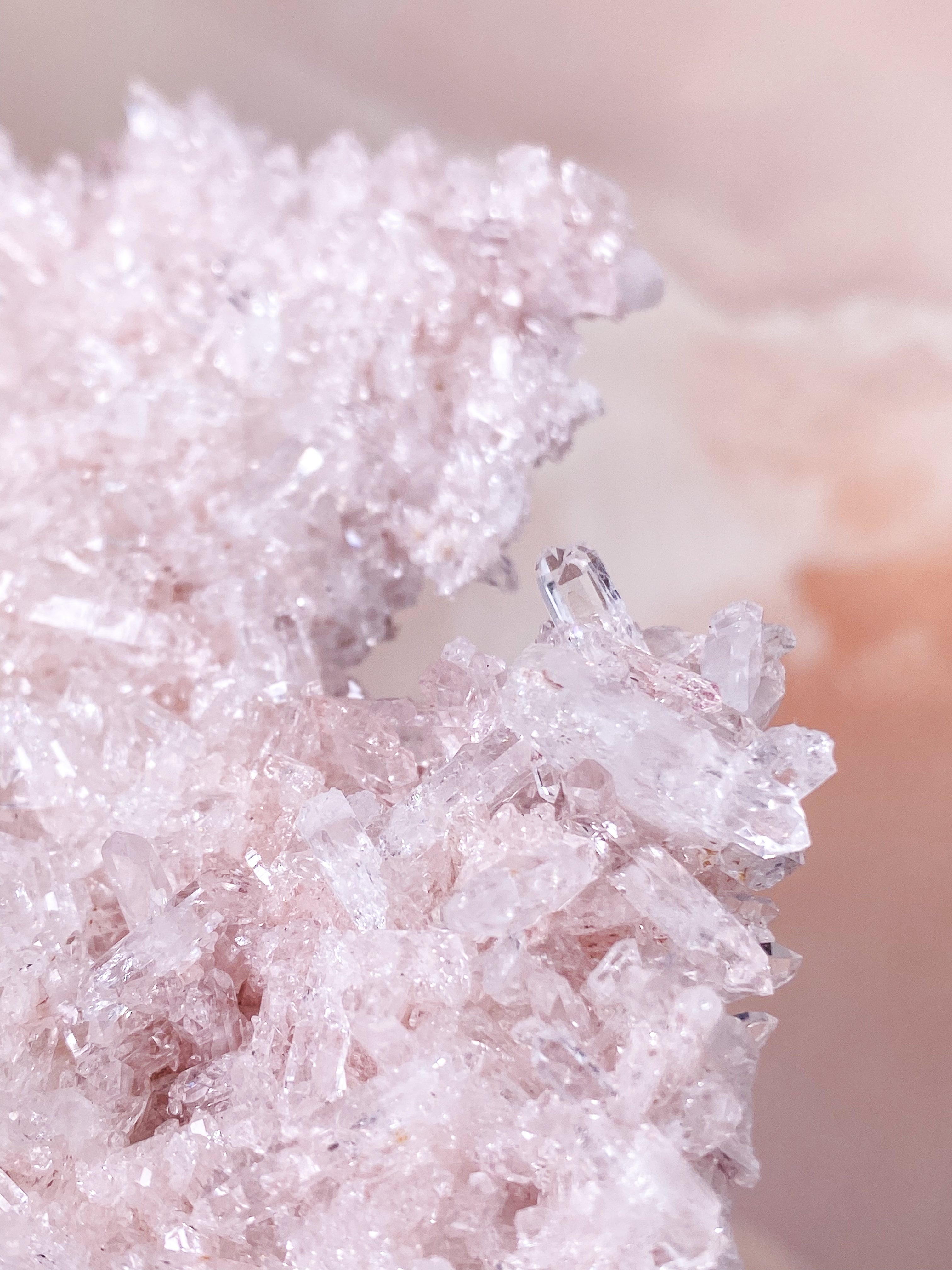 Pink Colombian Lemuria Quartz Cluster (No. 7) Exclusive Quality