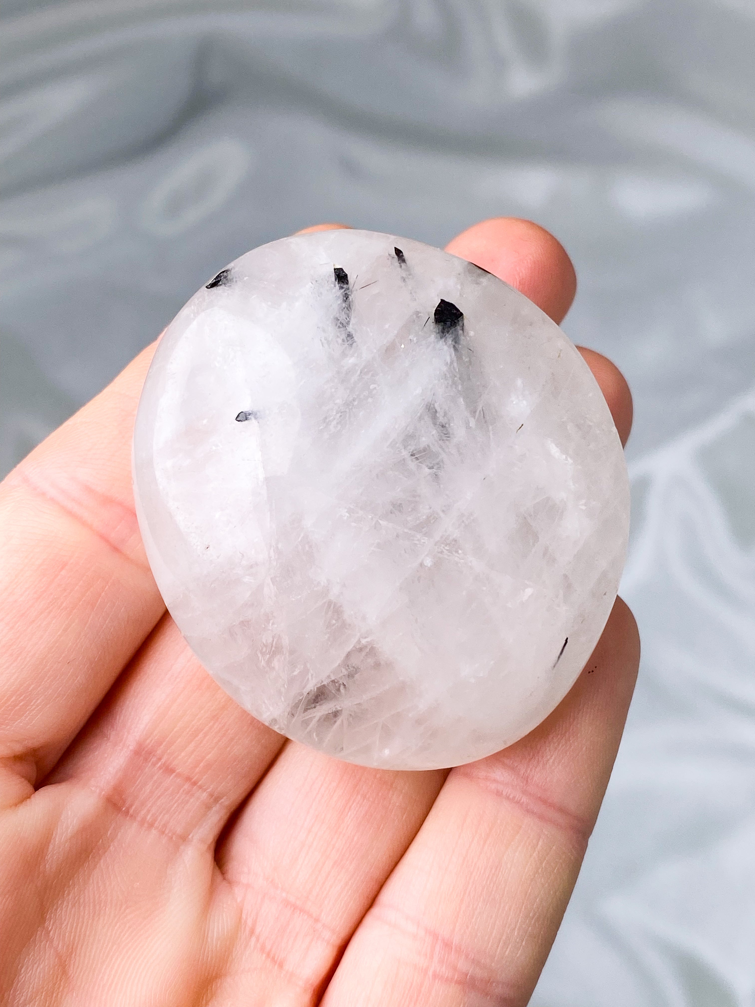 Turmalin Kvarts Palmstone (Nr. 2)