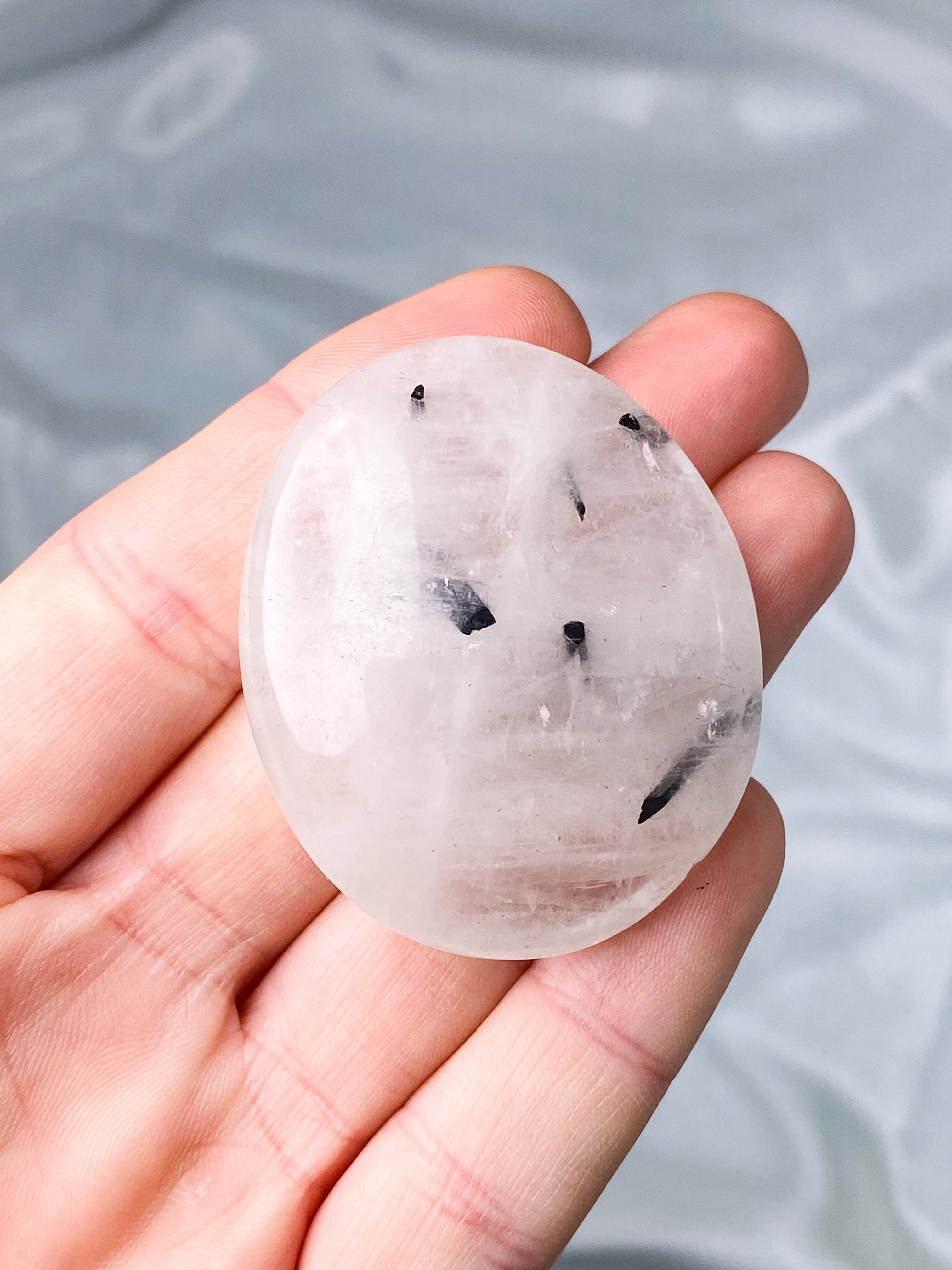 Turmalin Kvarts Palmstone (Nr. 3)