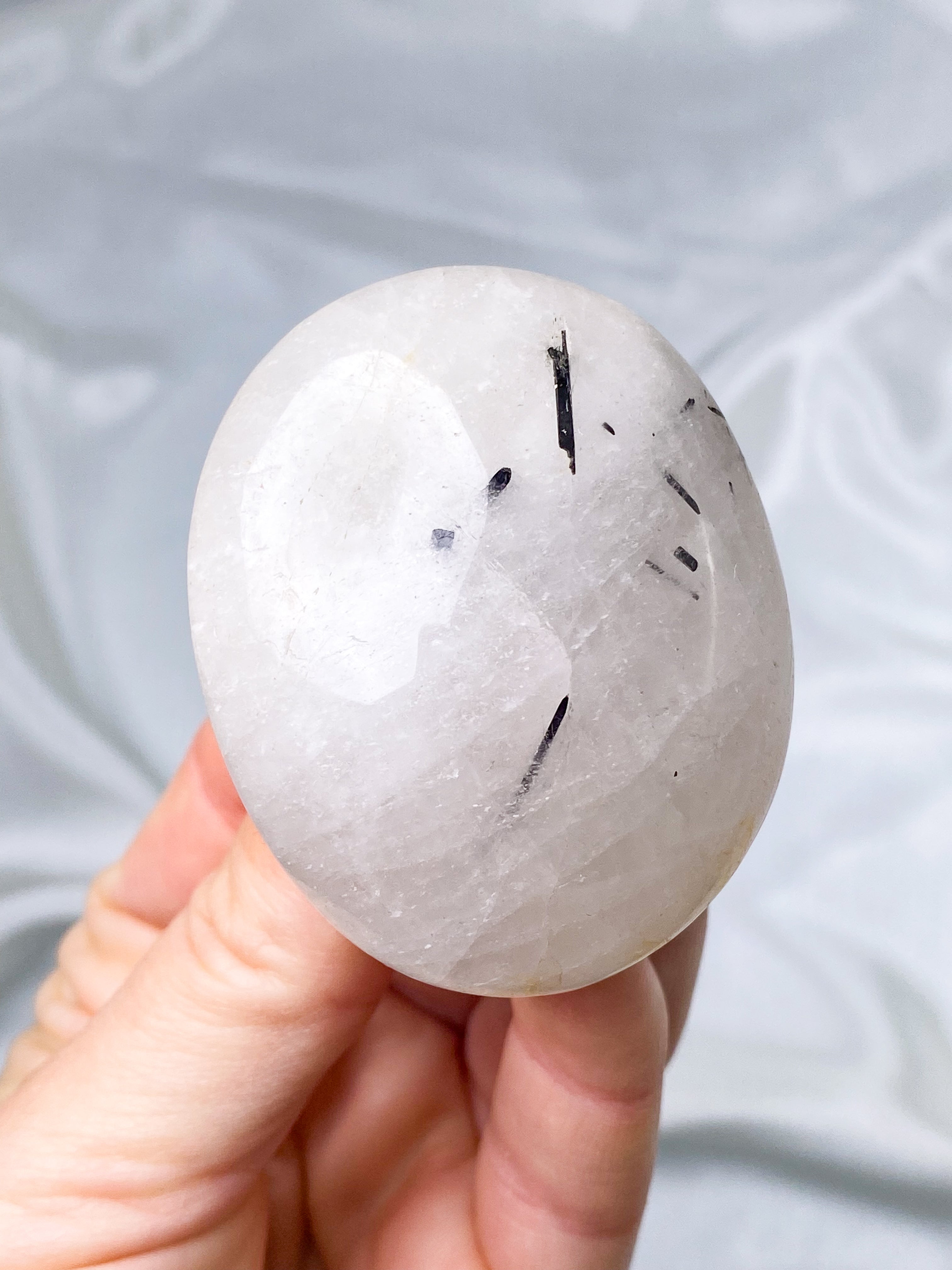 Turmalin Kvarts Palmstone (Nr. 6)