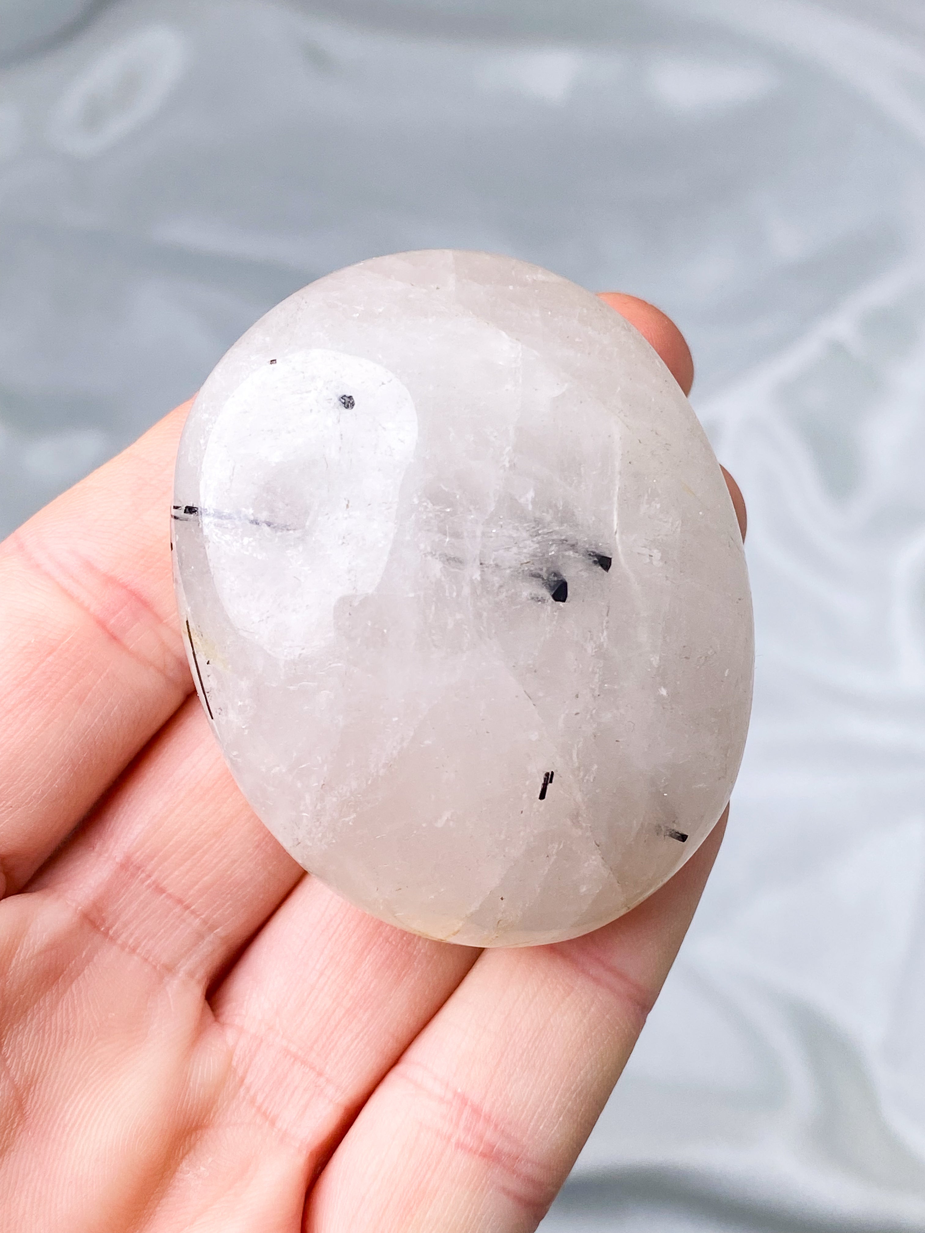 Turmalin Kvarts Palmstone (Nr. 6)