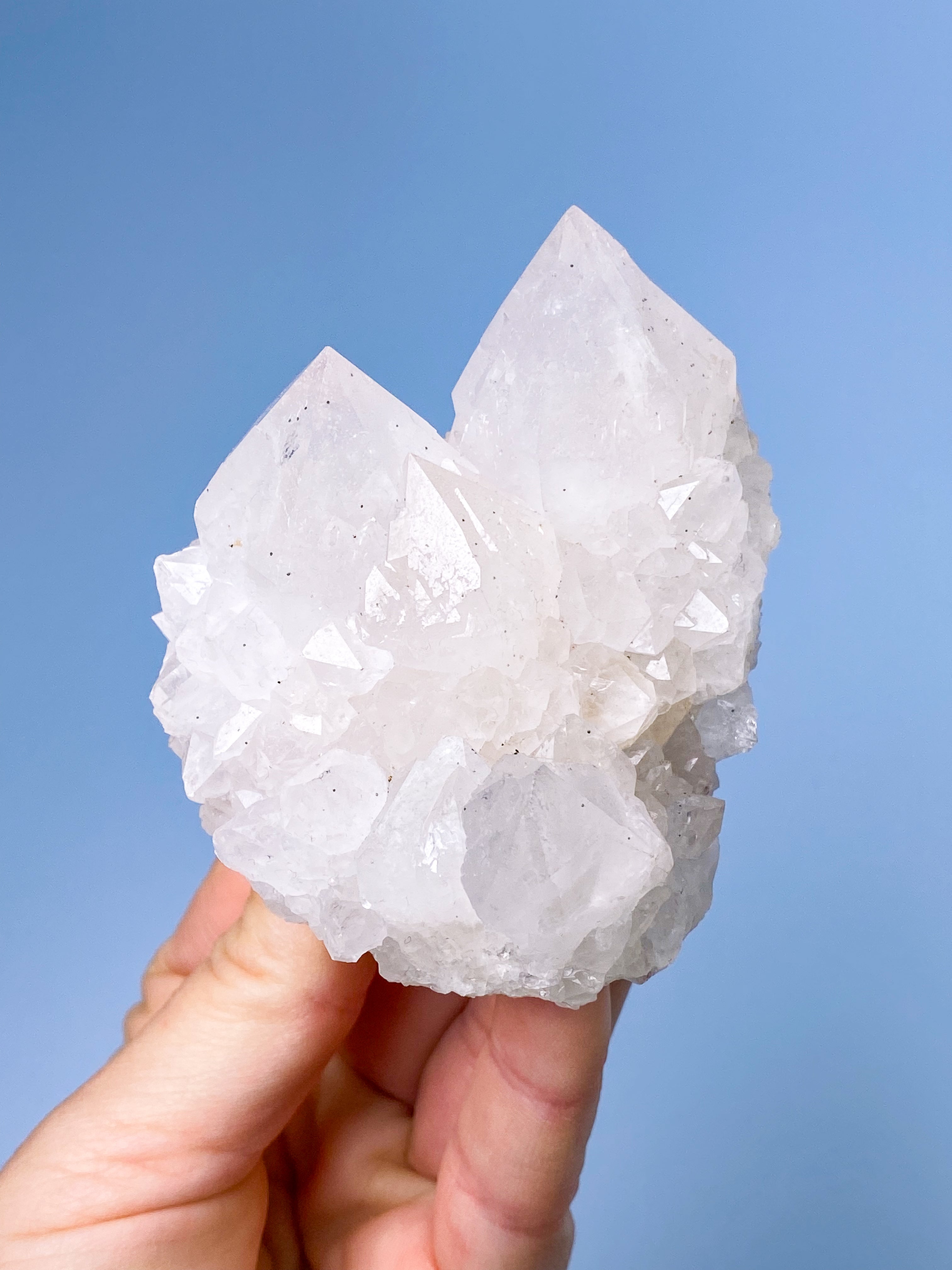 Hvid Spirit Quartz Klynge (Nr. 2)