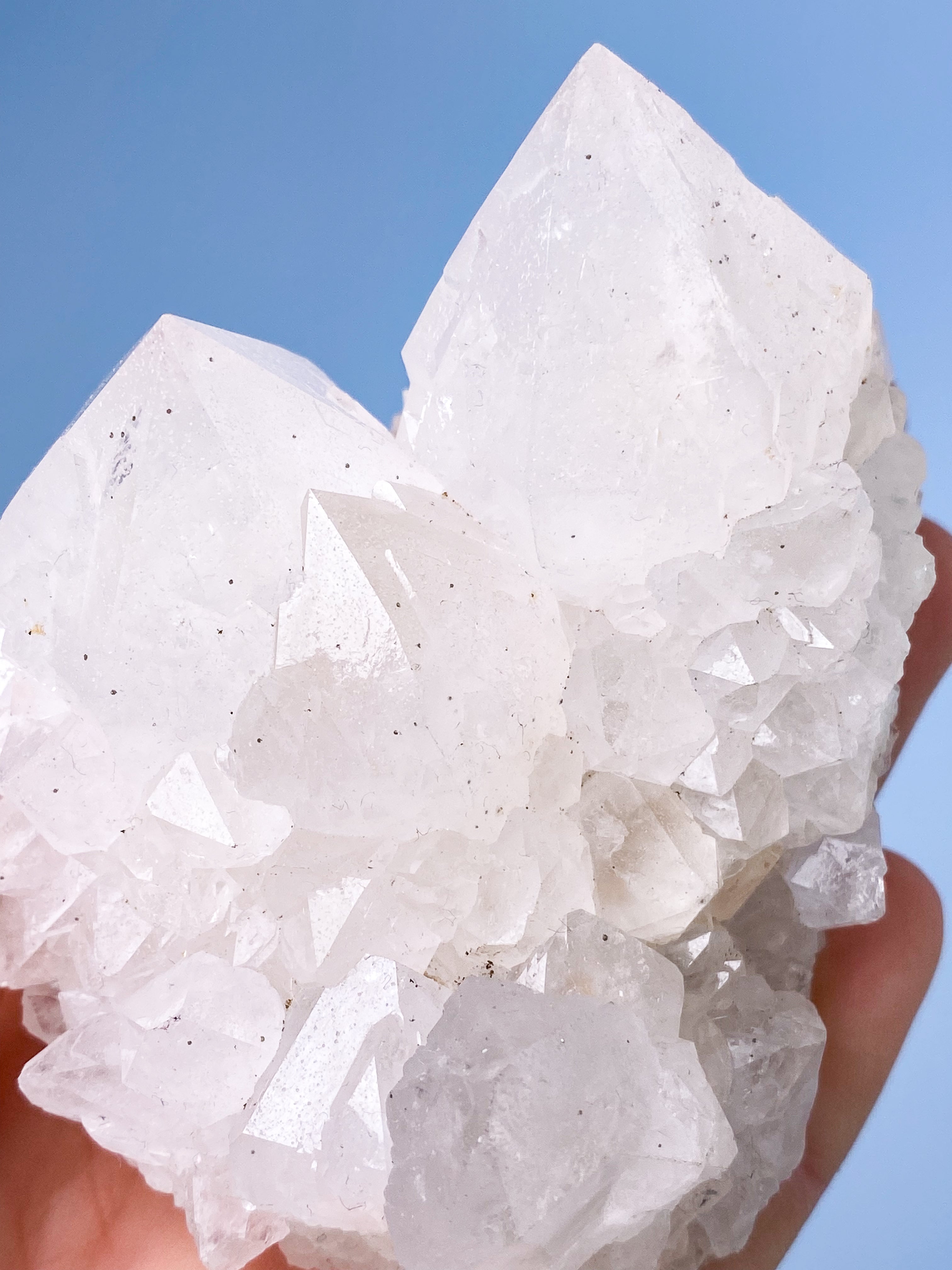 Hvid Spirit Quartz Klynge (Nr. 2)