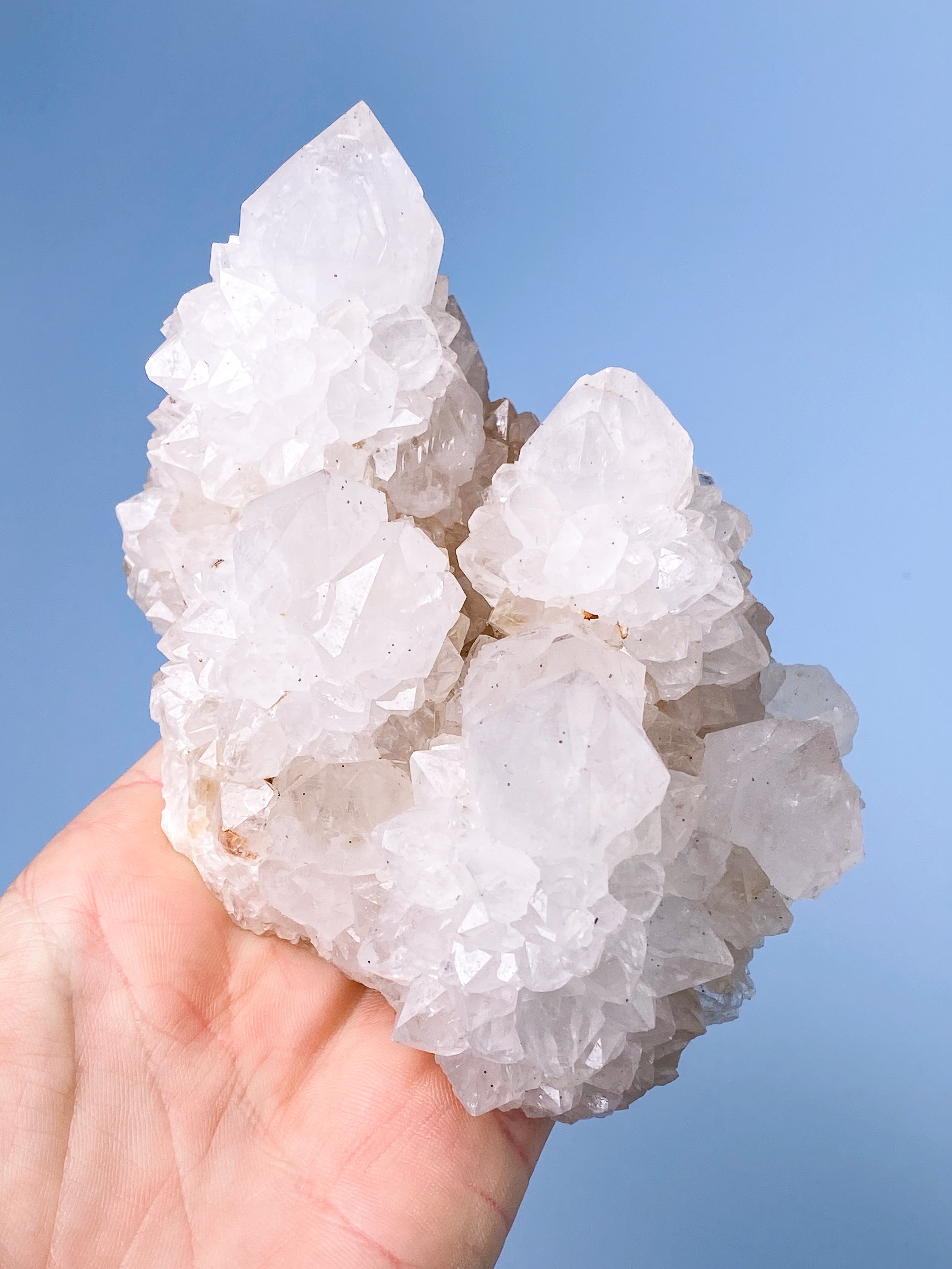 Vit spritkvartskluster (nr 1)