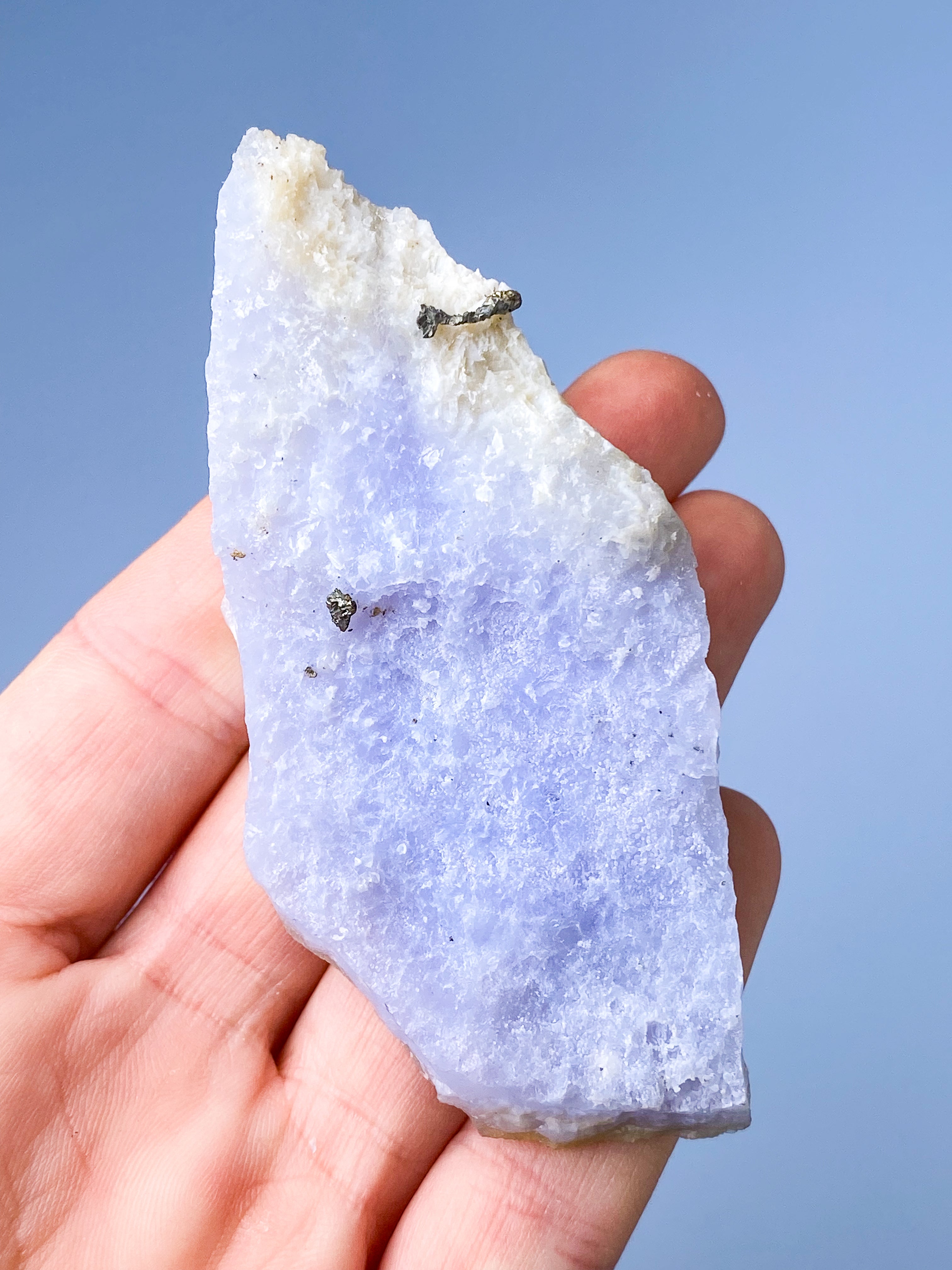 Druzy Blonde Agat Klynge (Nr. 10)