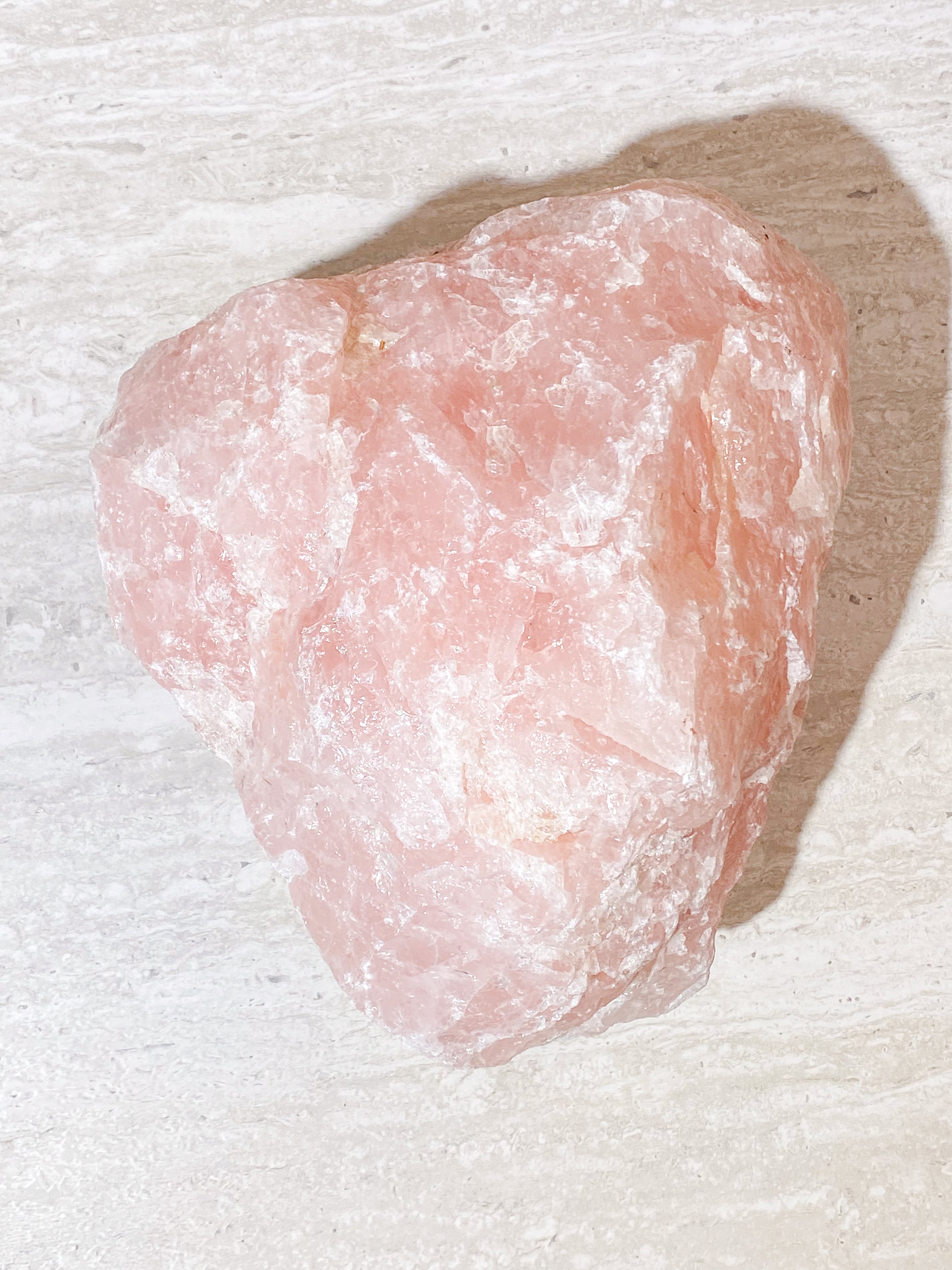 Kæmpe Rå Rosakvarts (Nr. 8) 12,7 kg.