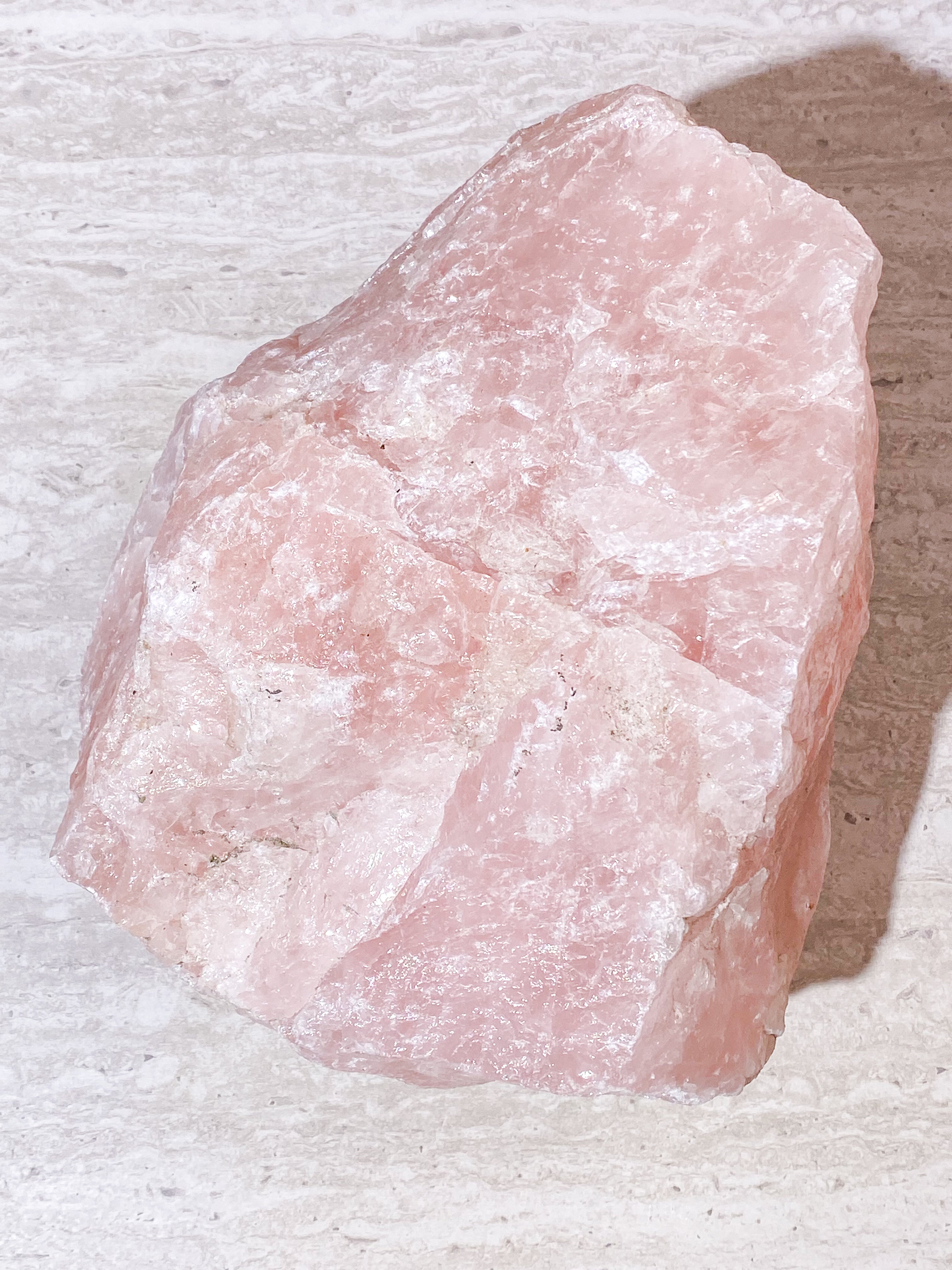 Kæmpe Rå Rosakvarts (Nr. 8) 12,7 kg.