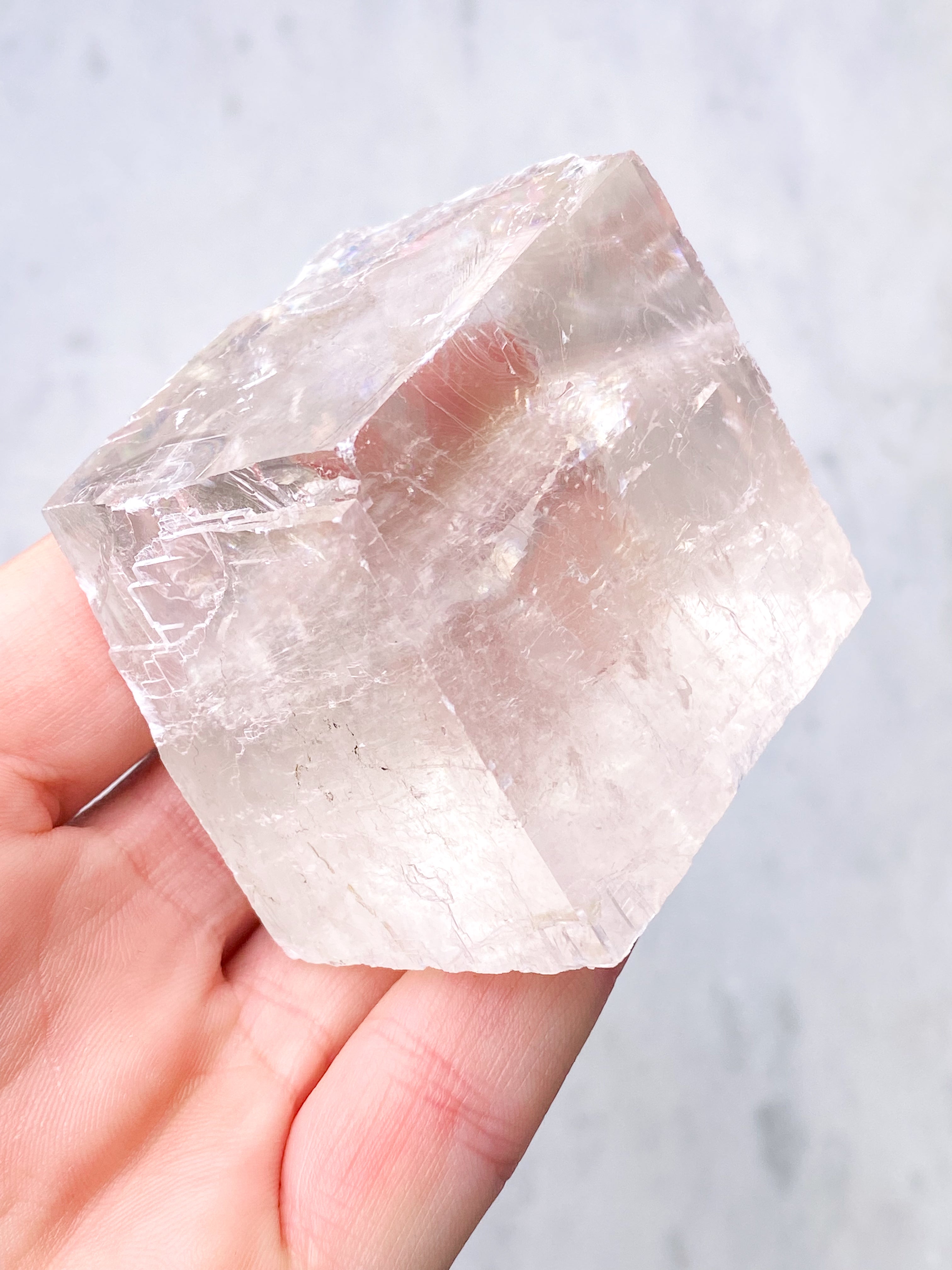 Island Spar Rå - Optisk Calcit (Nr. 4)