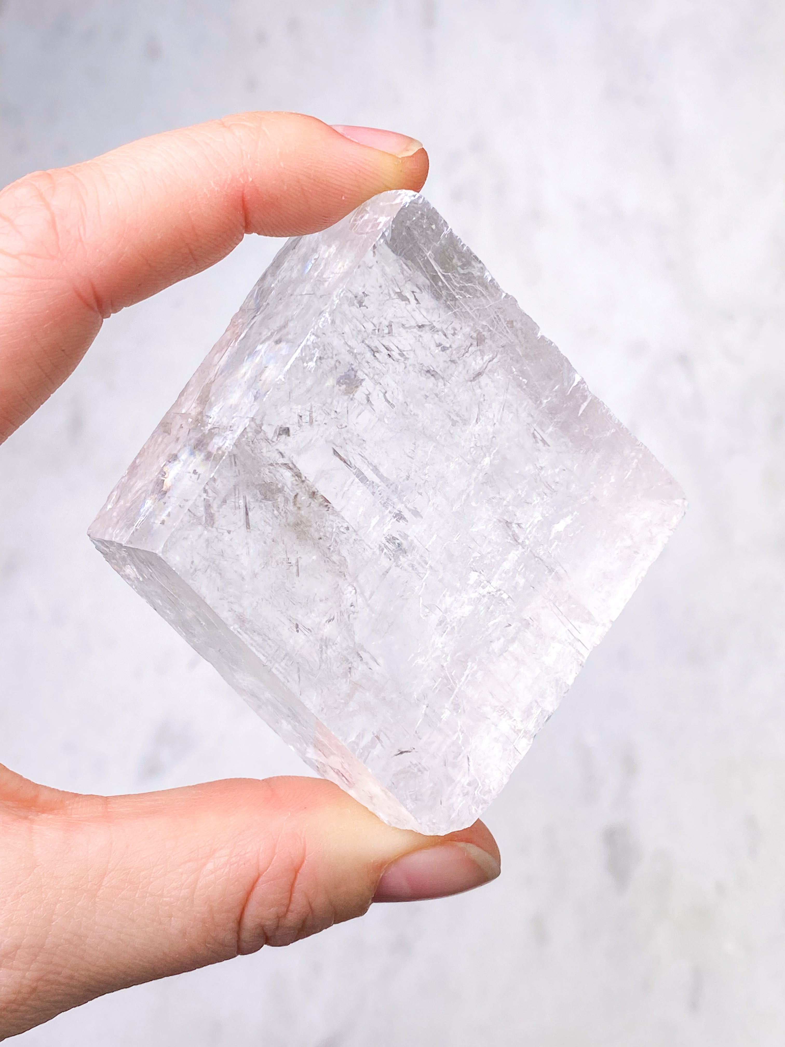 Island Spar Rå - Optisk Calcit (Nr. 8)