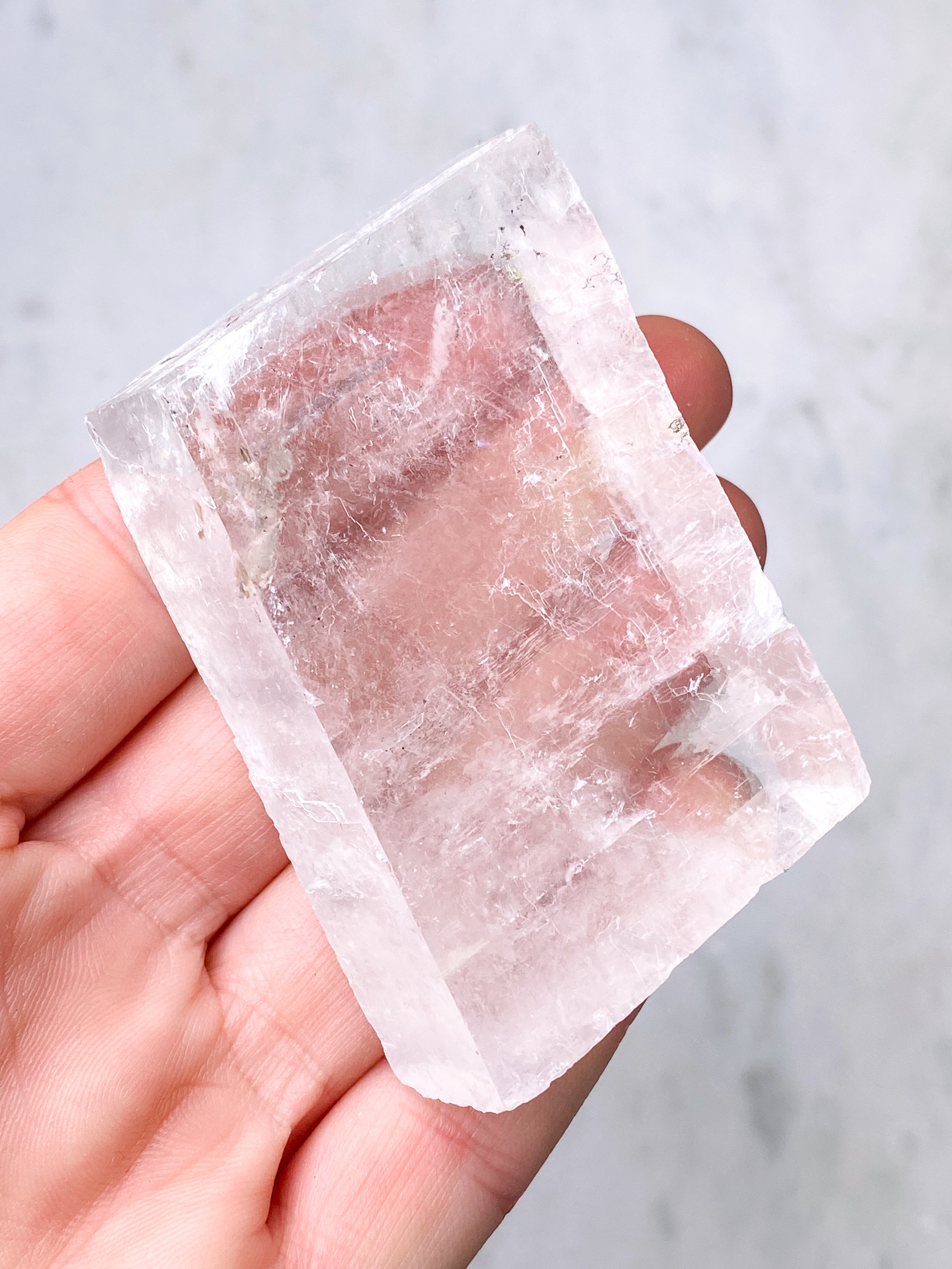 Island Spar Rå - Optisk Calcit (Nr. 10)