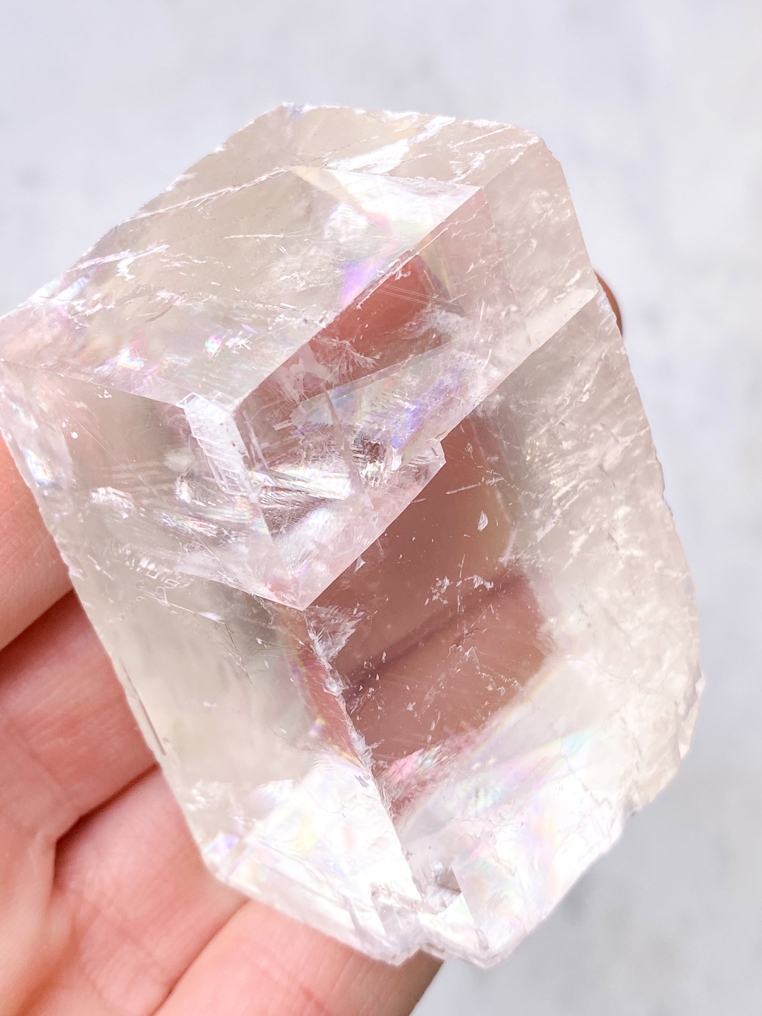 Island Spar Rå - Optisk Calcit (Nr. 13)