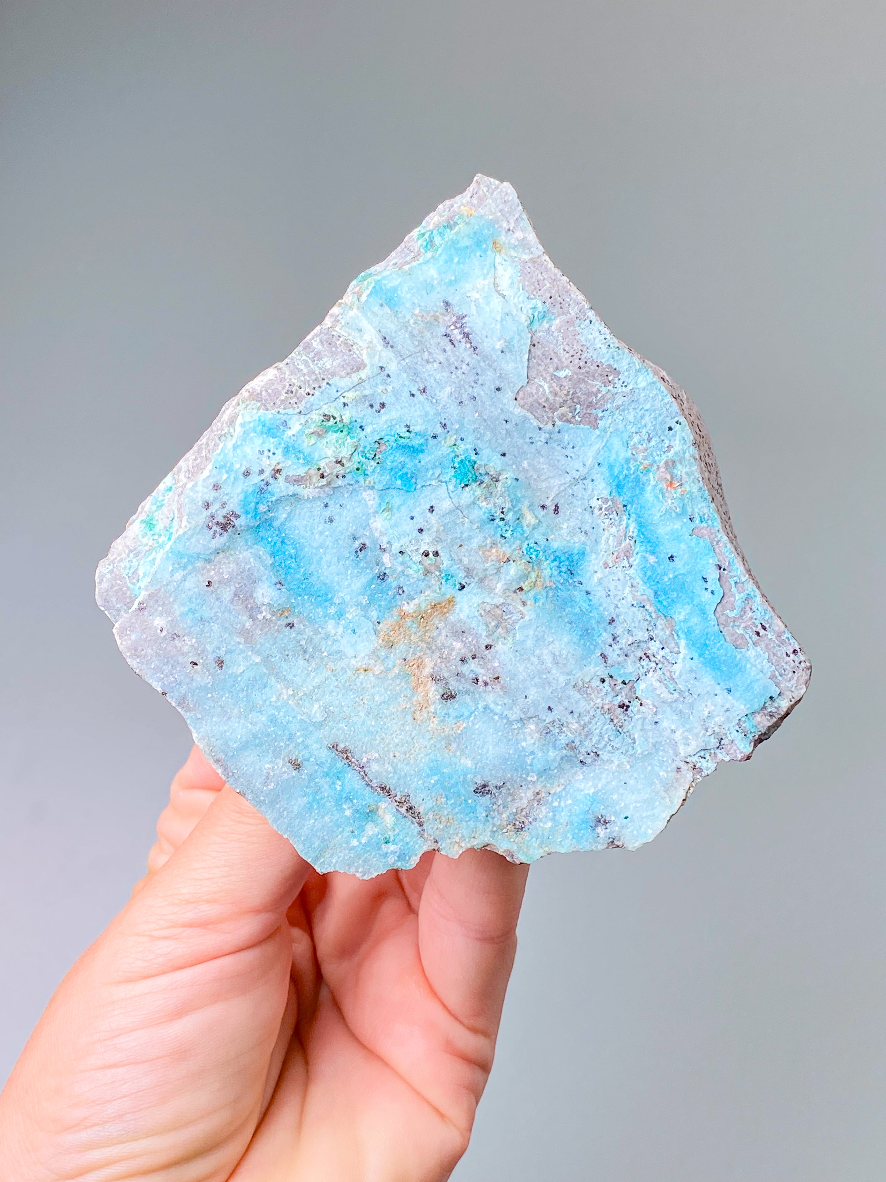 Druzy Chrysocolla Klynge (Nr. 1)