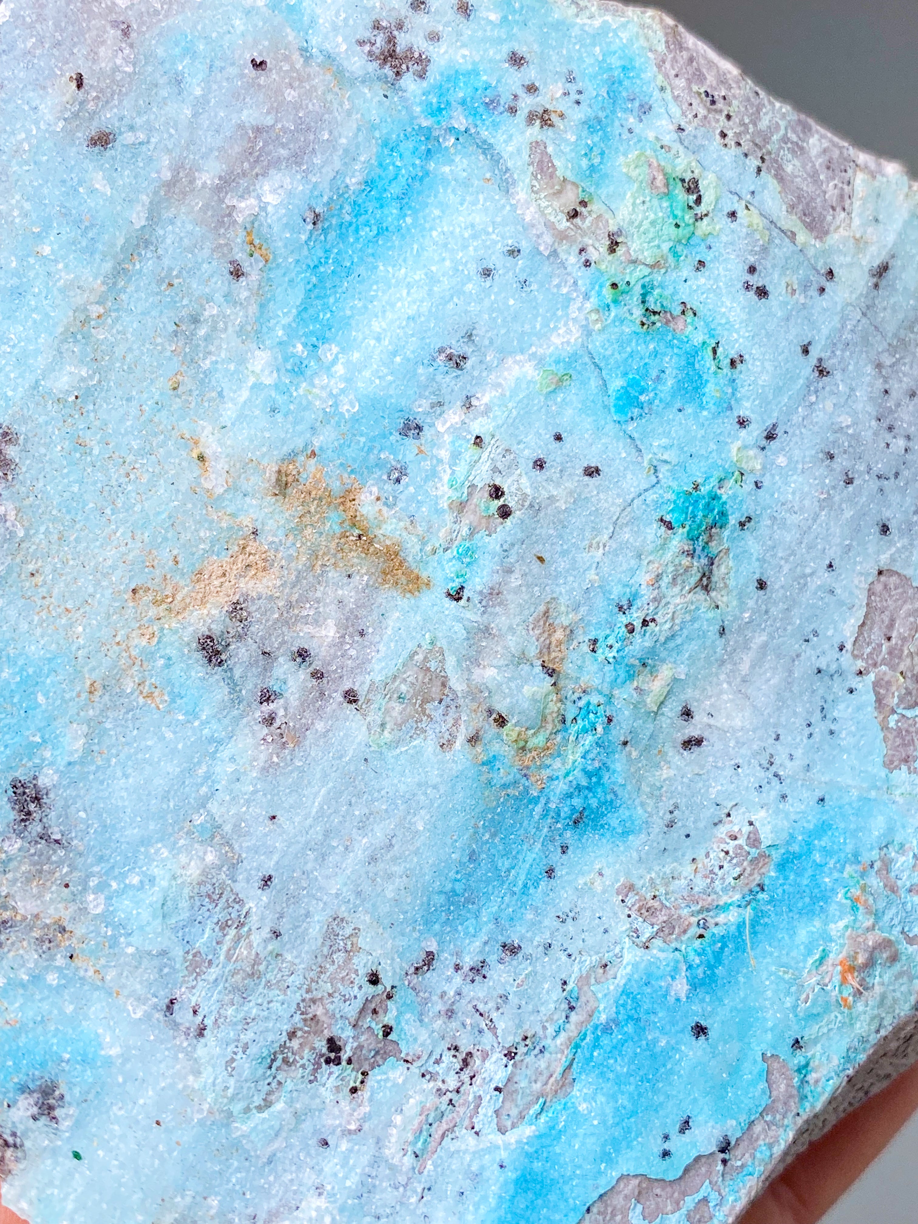 Druzy Chrysocolla Klynge (Nr. 1)