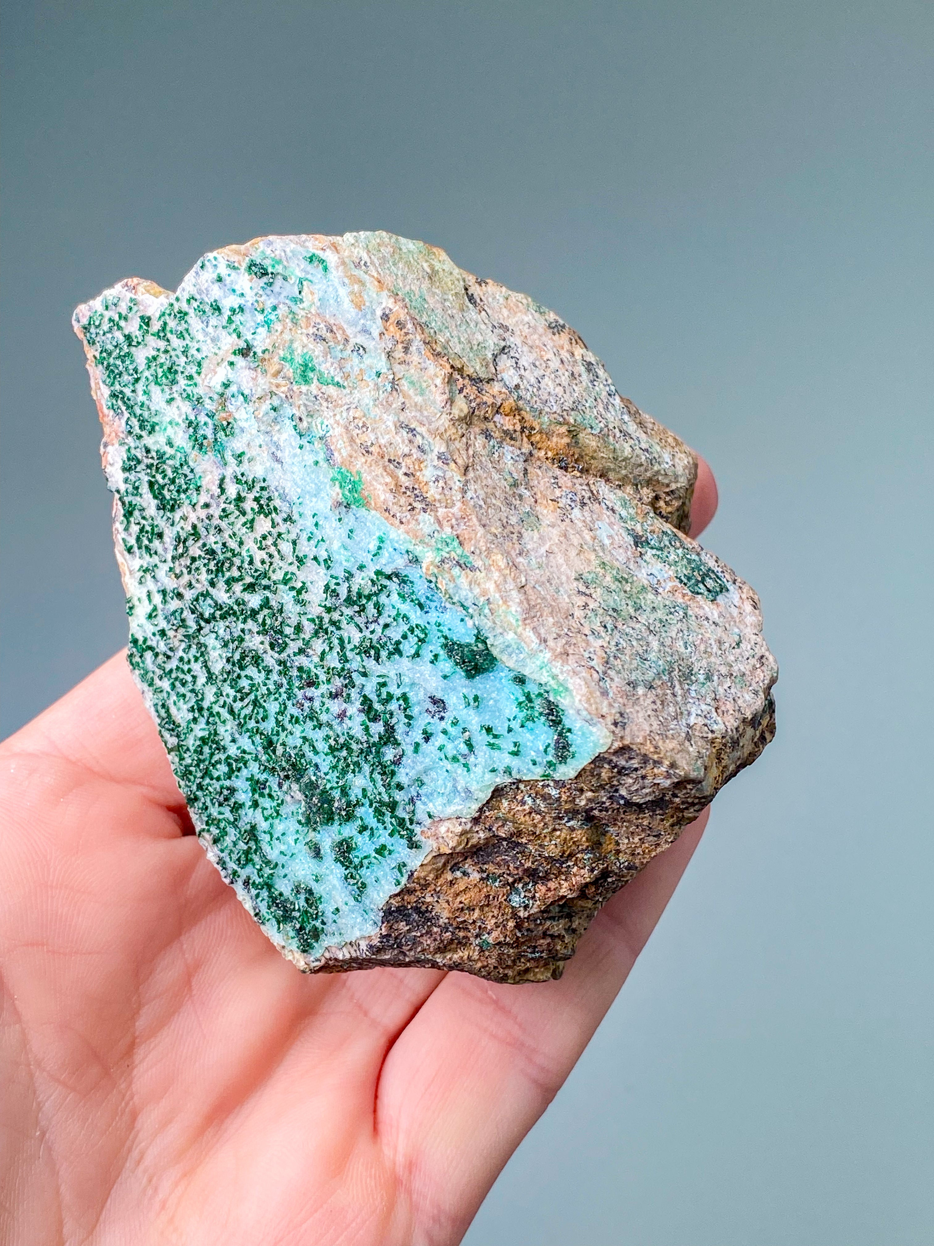 Druzy Chrysocolla Klynge (Nr. 2)
