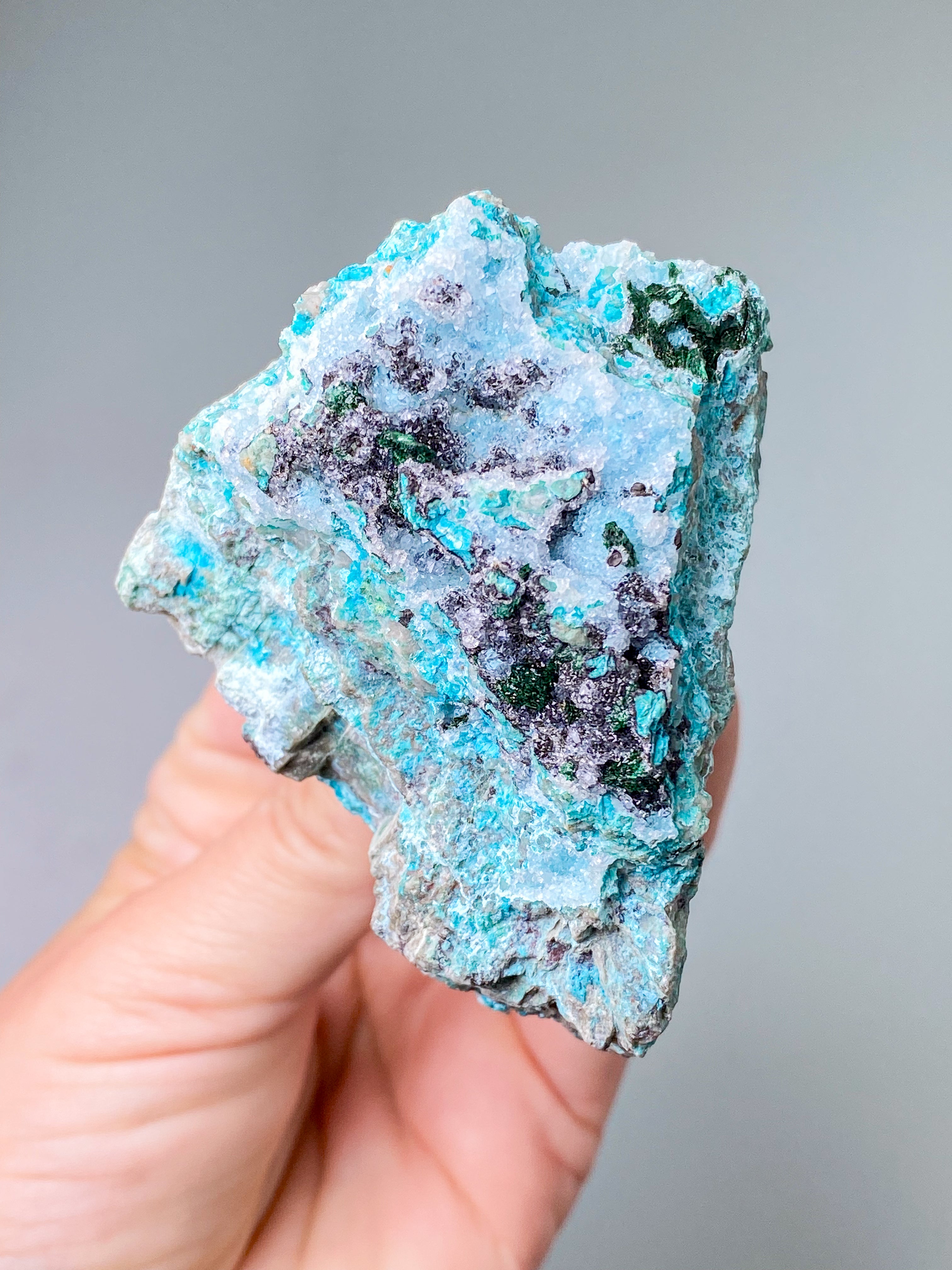 Druzy Chrysocolla Klynge (Nr. 3)