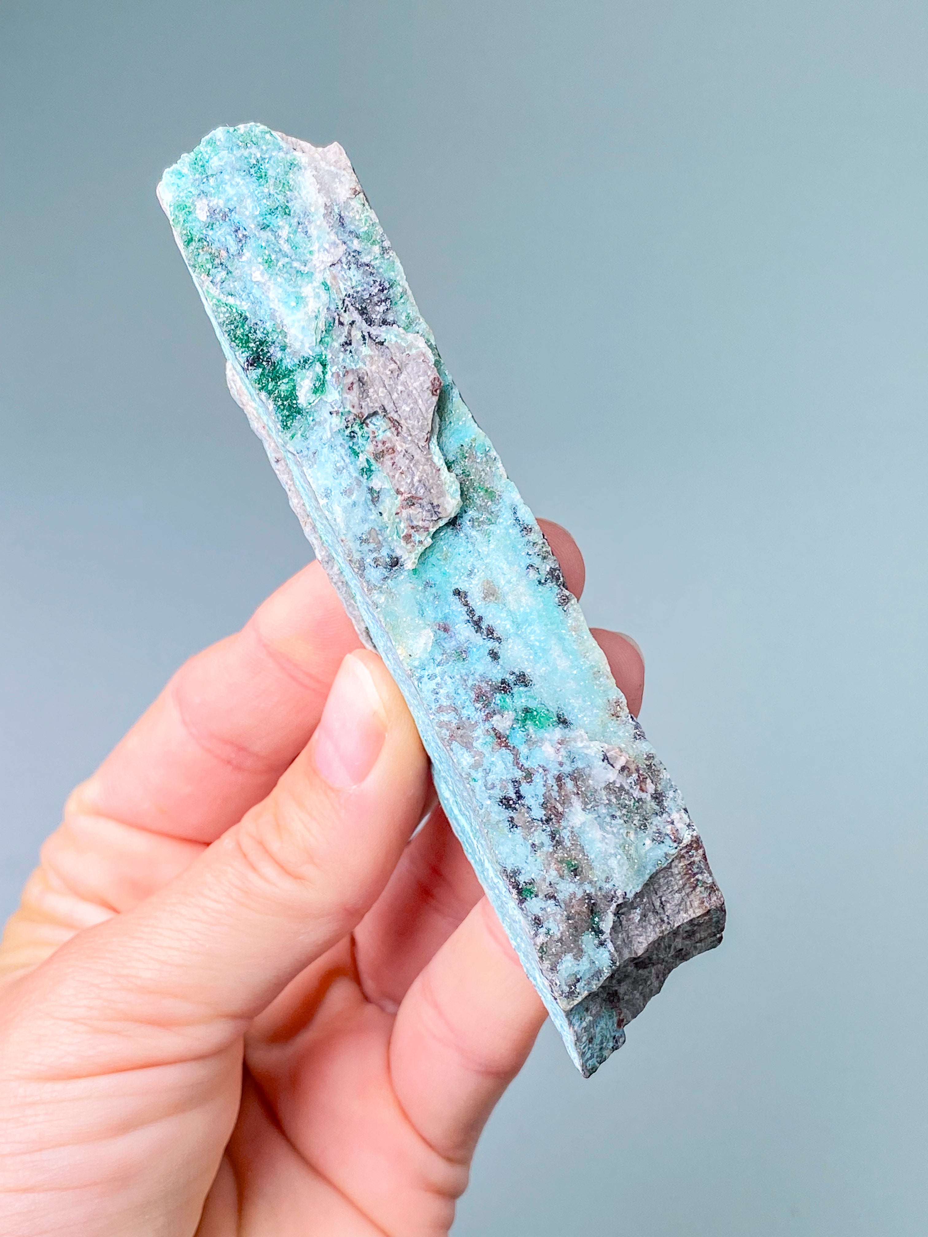 Druzy Chrysocolla Klynge (Nr. 4)