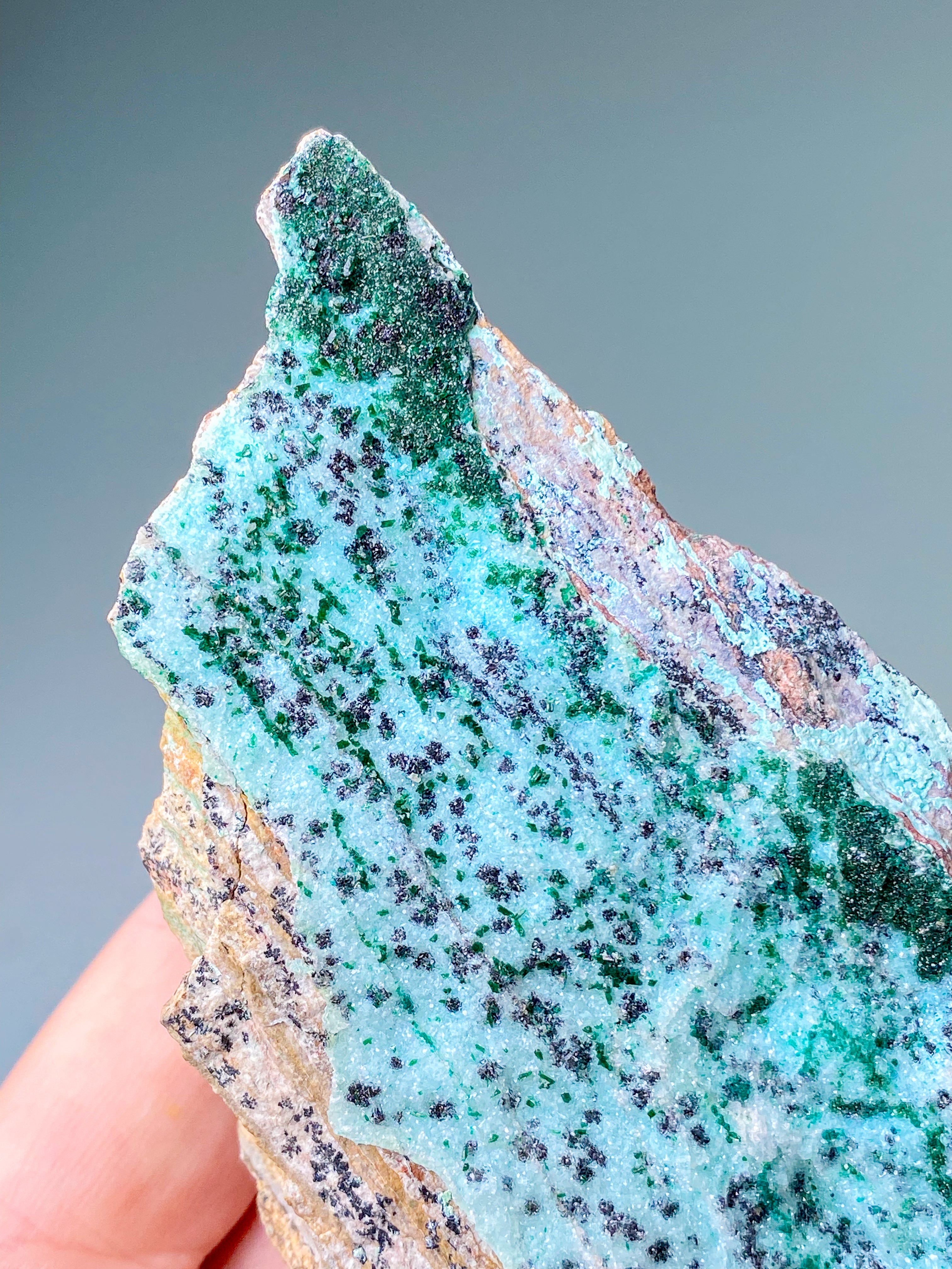 Druzy Chrysocolla Klynge (Nr. 5)