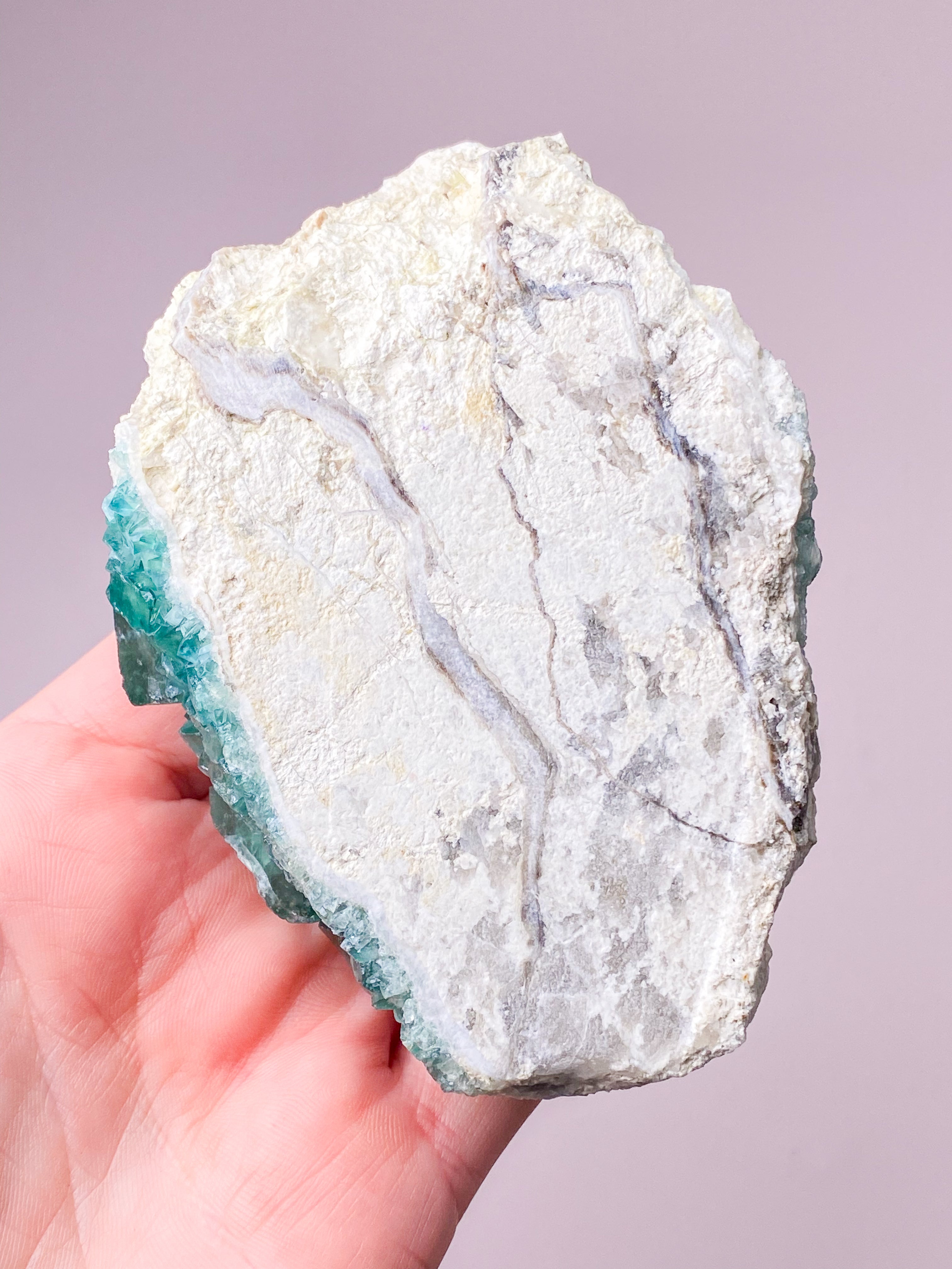 Grøn Kubisk Fluorit Klynge (Nr. 8) Eksklusiv Kvalitet