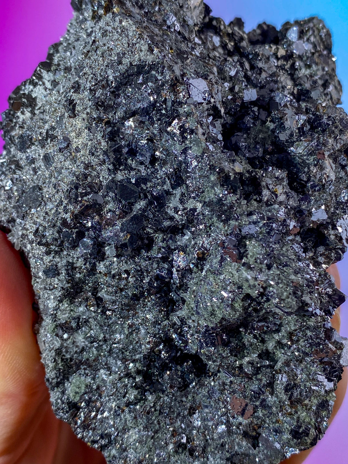 Sort Galena Med Pyrit (Nr. 1)