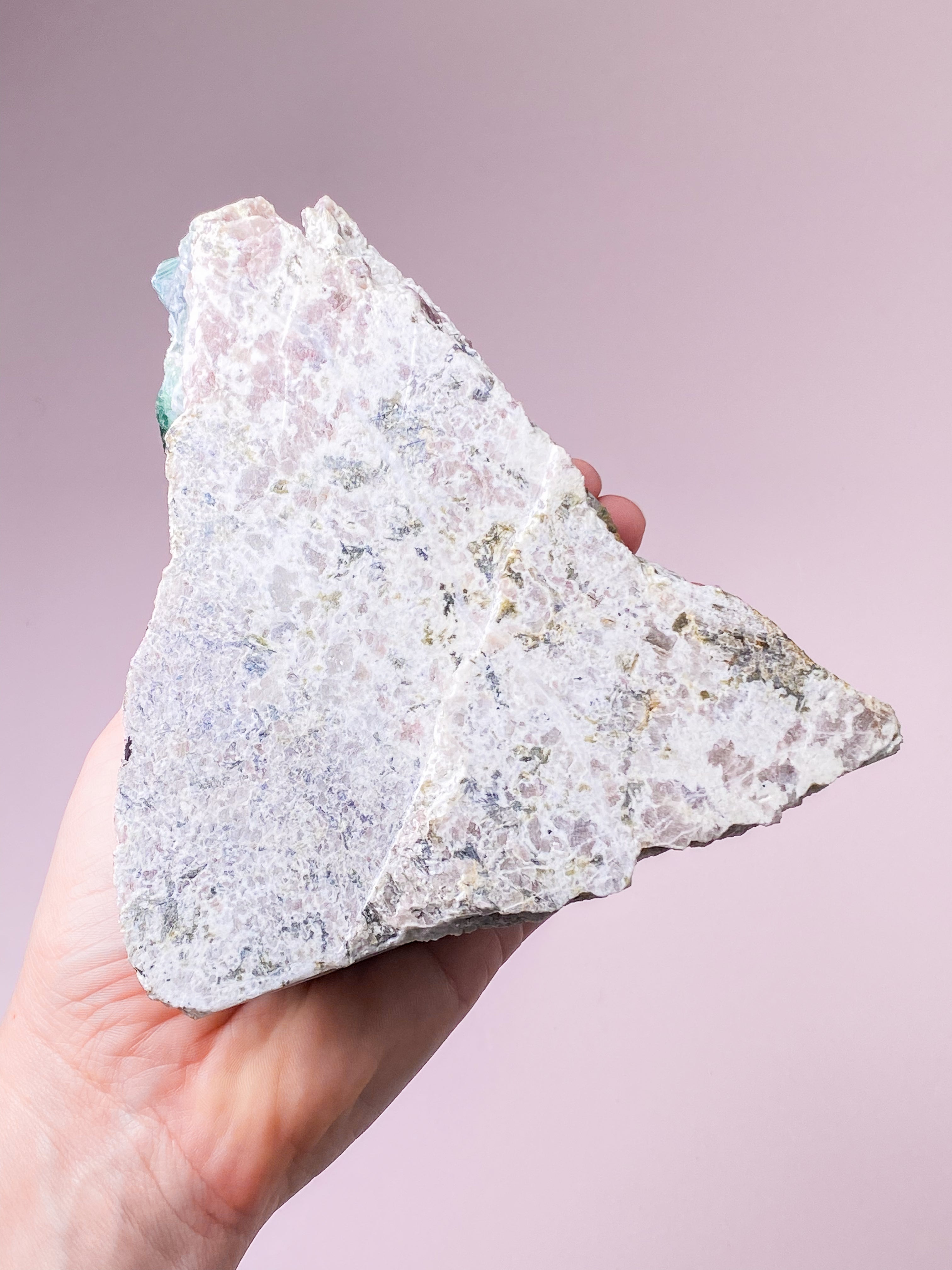 Grøn Kubisk Fluorit Klynge (Nr. 17) Eksklusiv Kvalitet