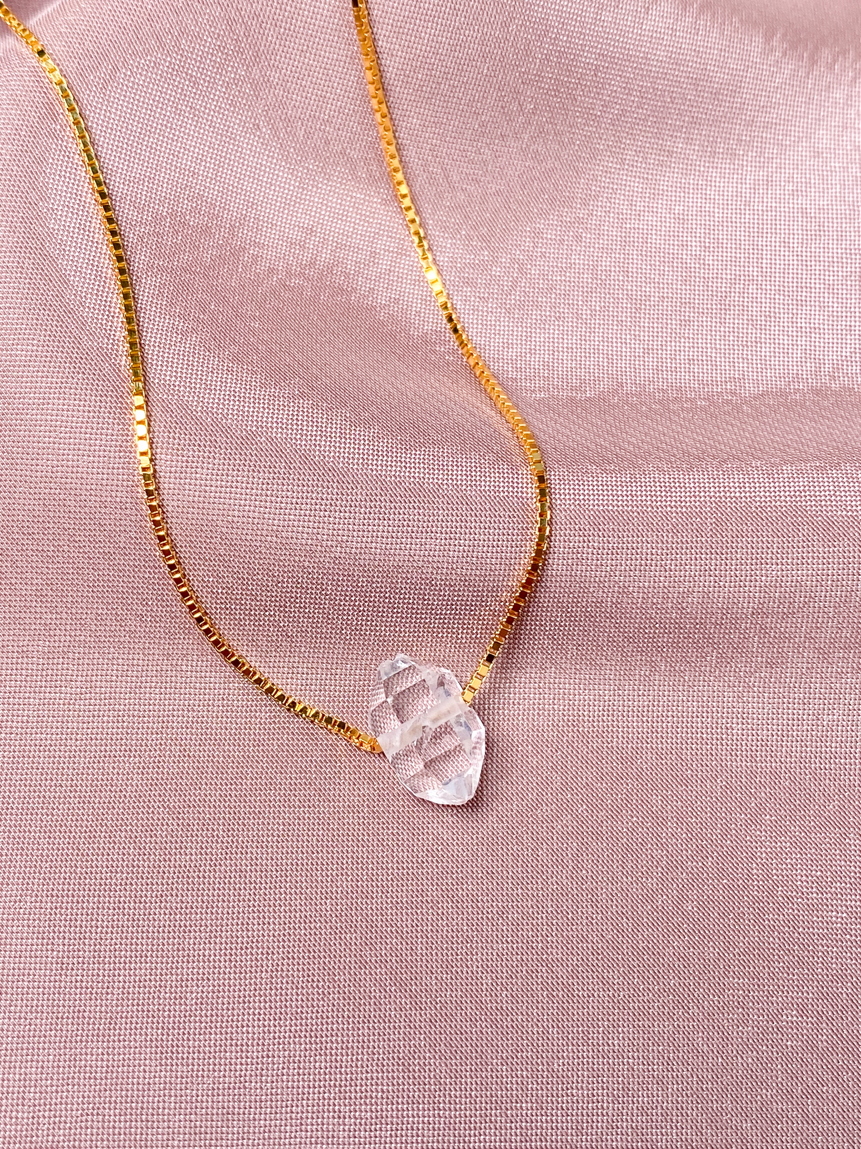 Herkimer Diamant Halskæde (Nr. 1) Eksklusiv Kvalitet