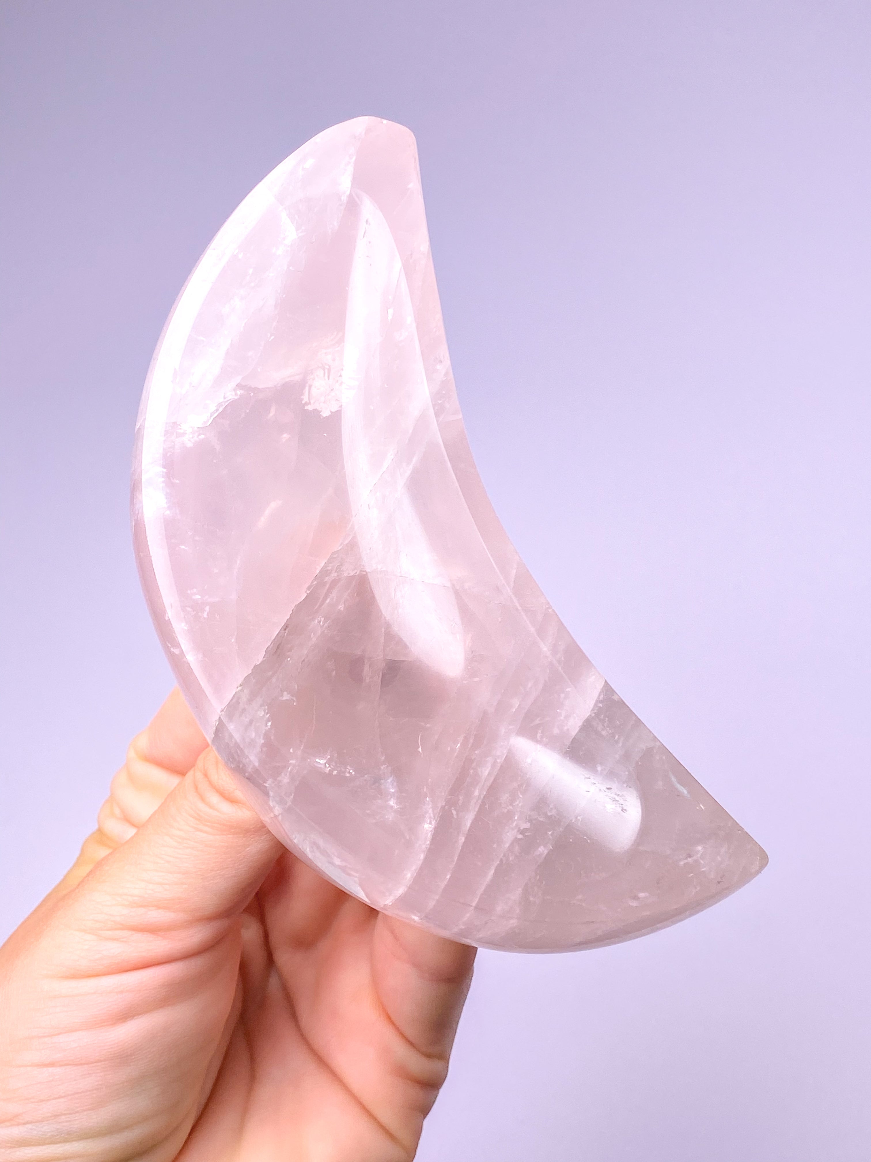 Rosakvarts Moon Bowl (No 1)