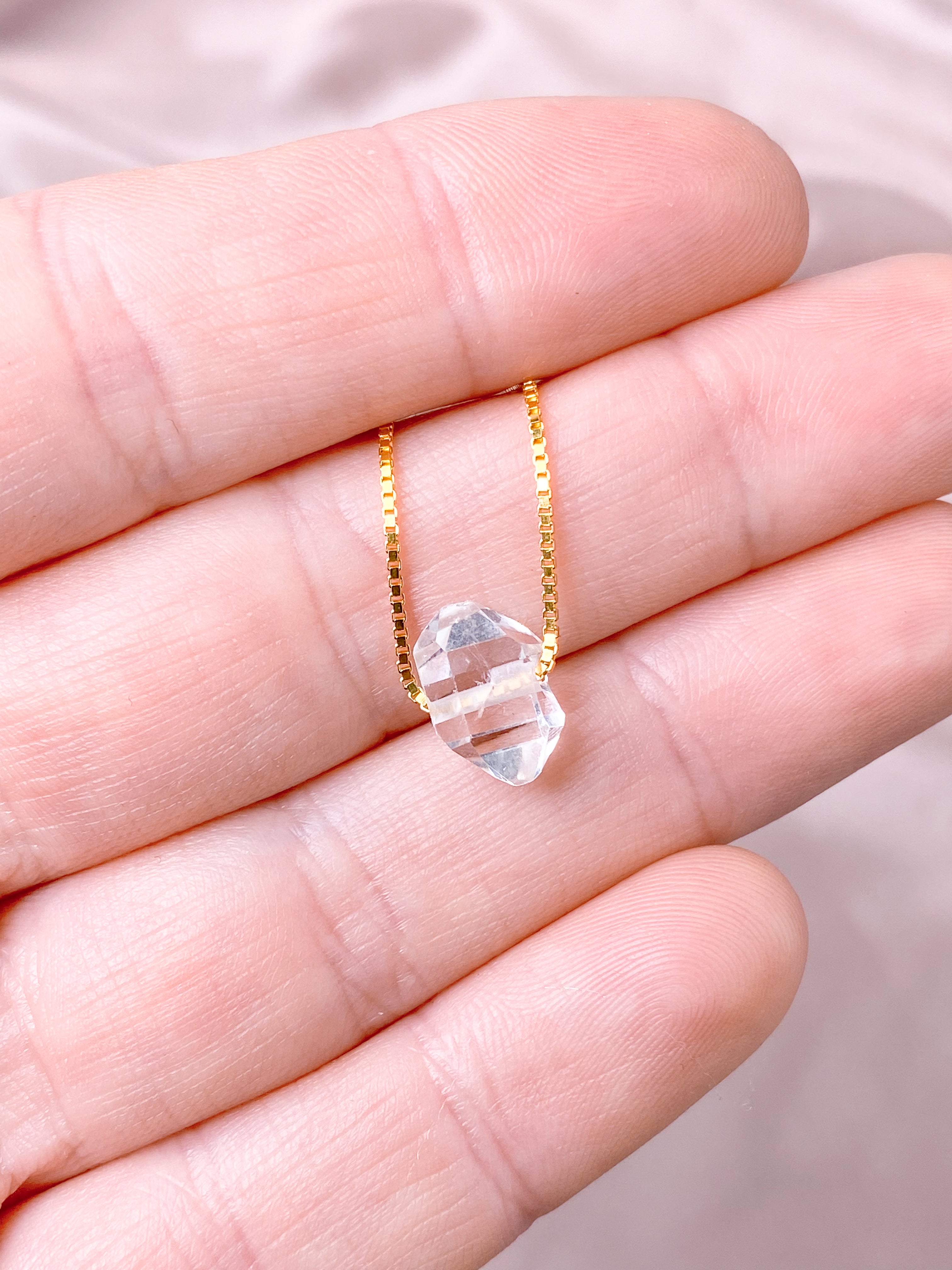 Herkimer diamanthalsband (nr 1) exklusiv kvalitet