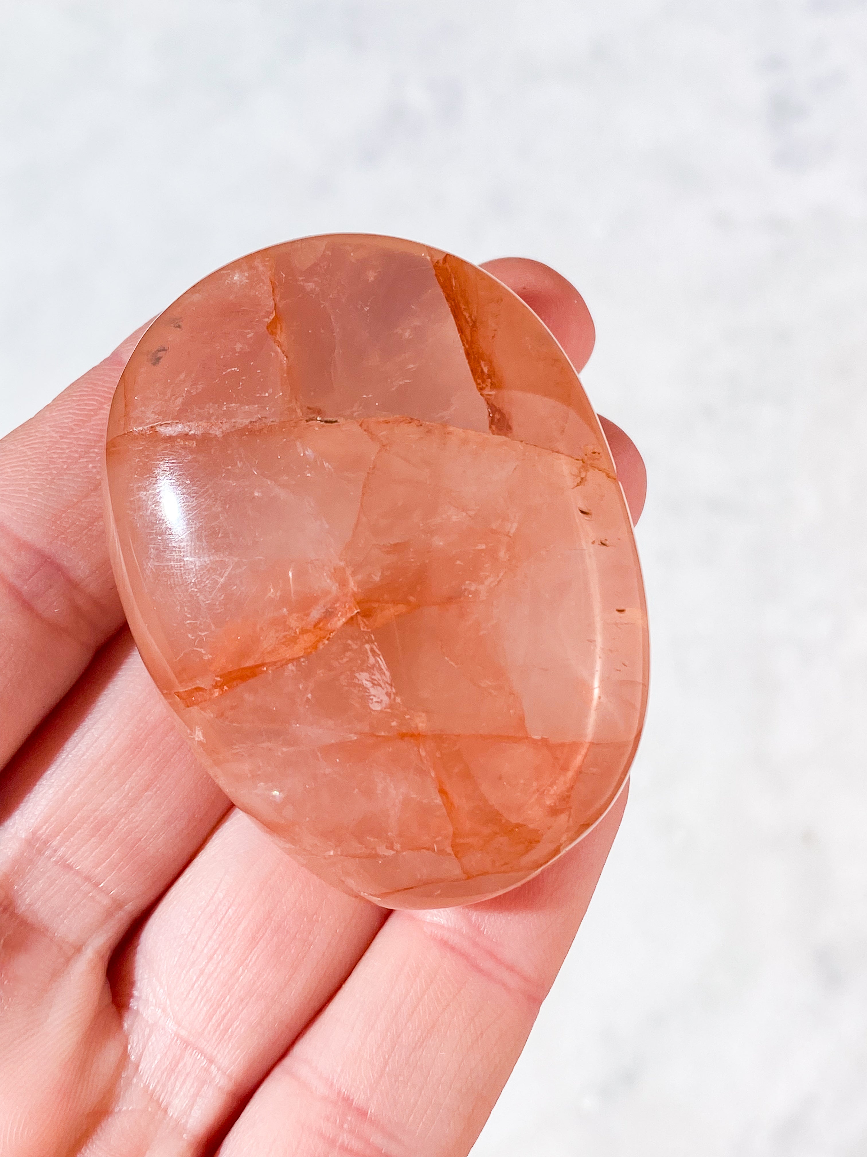 Hæmatit Kvarts Palmstone (Nr. 5)