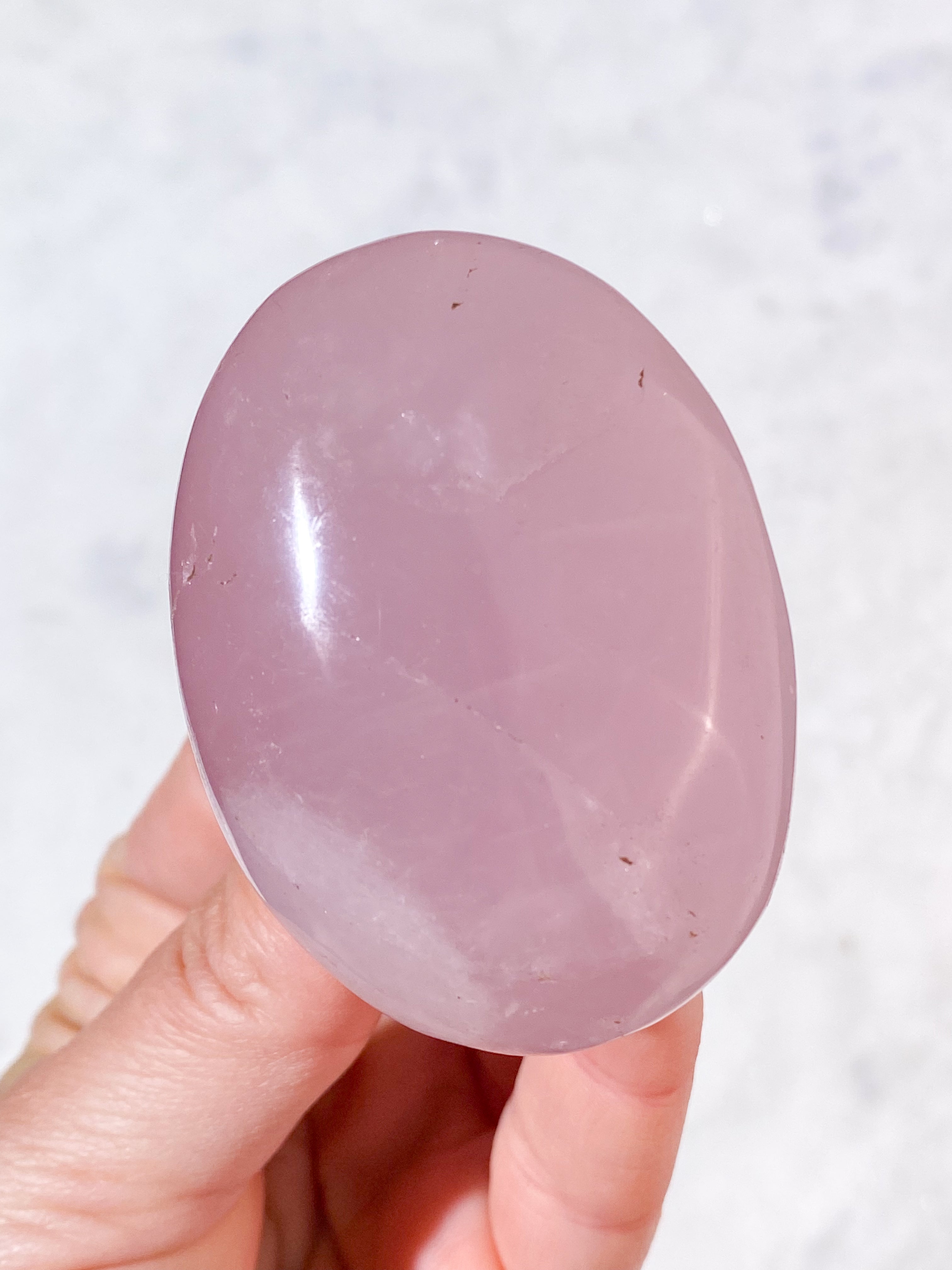 Rosakvarts Palmstone (Nr. 20)