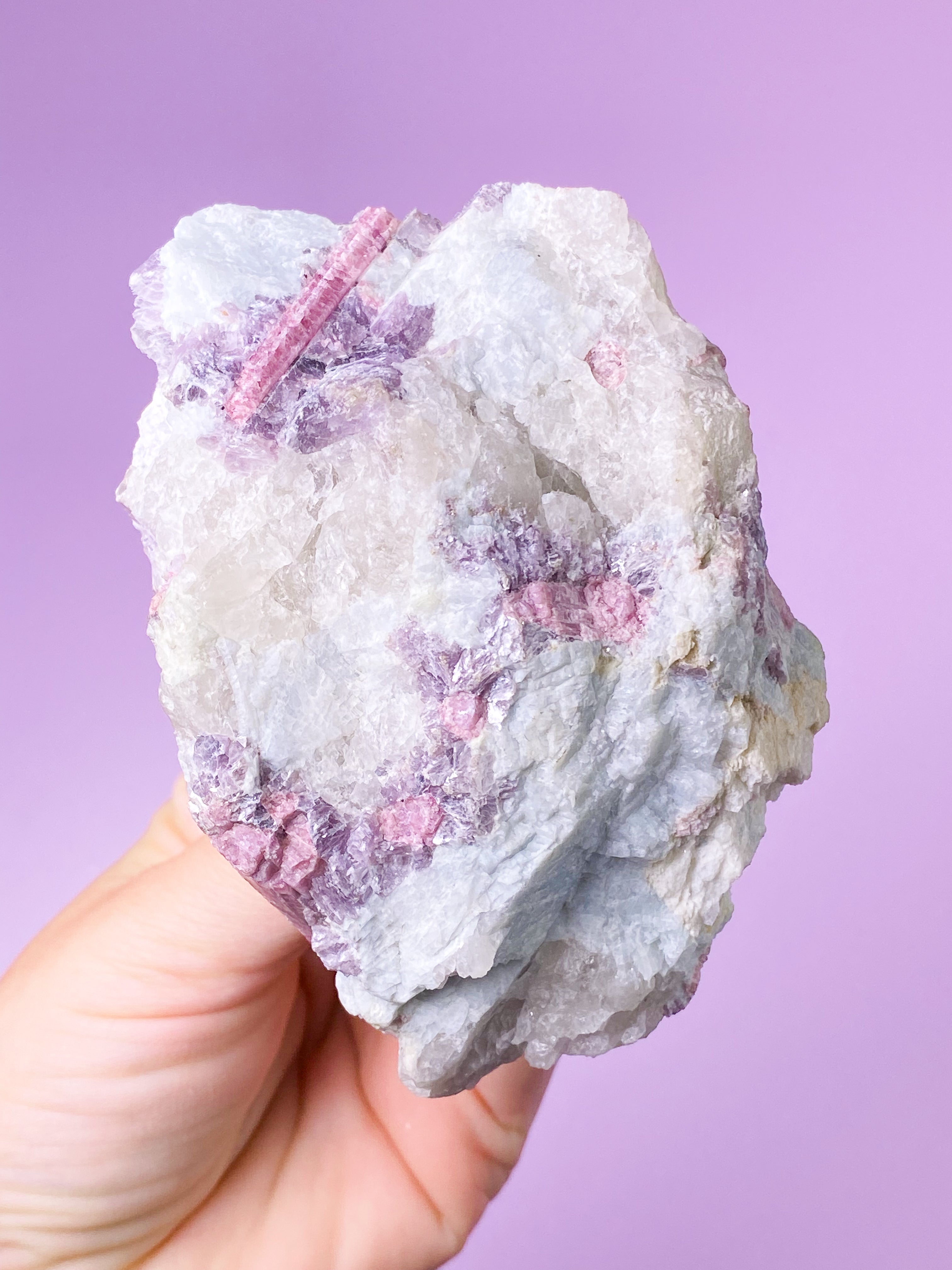 Pink Turmalin Klynge (Nr. 9)