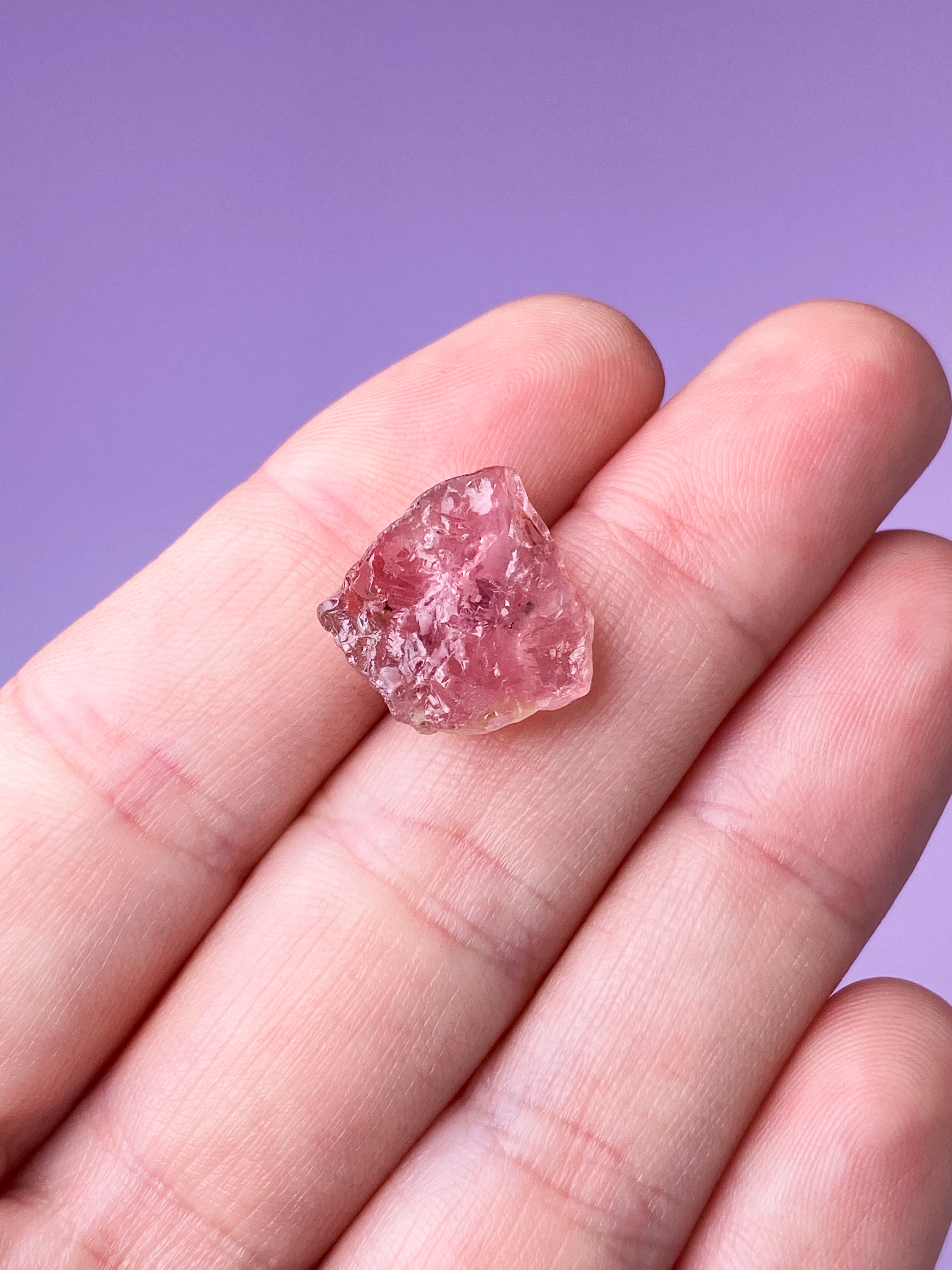 Pink Turmalin Rå (Nr. 3) Eksklusiv Kvalitet
