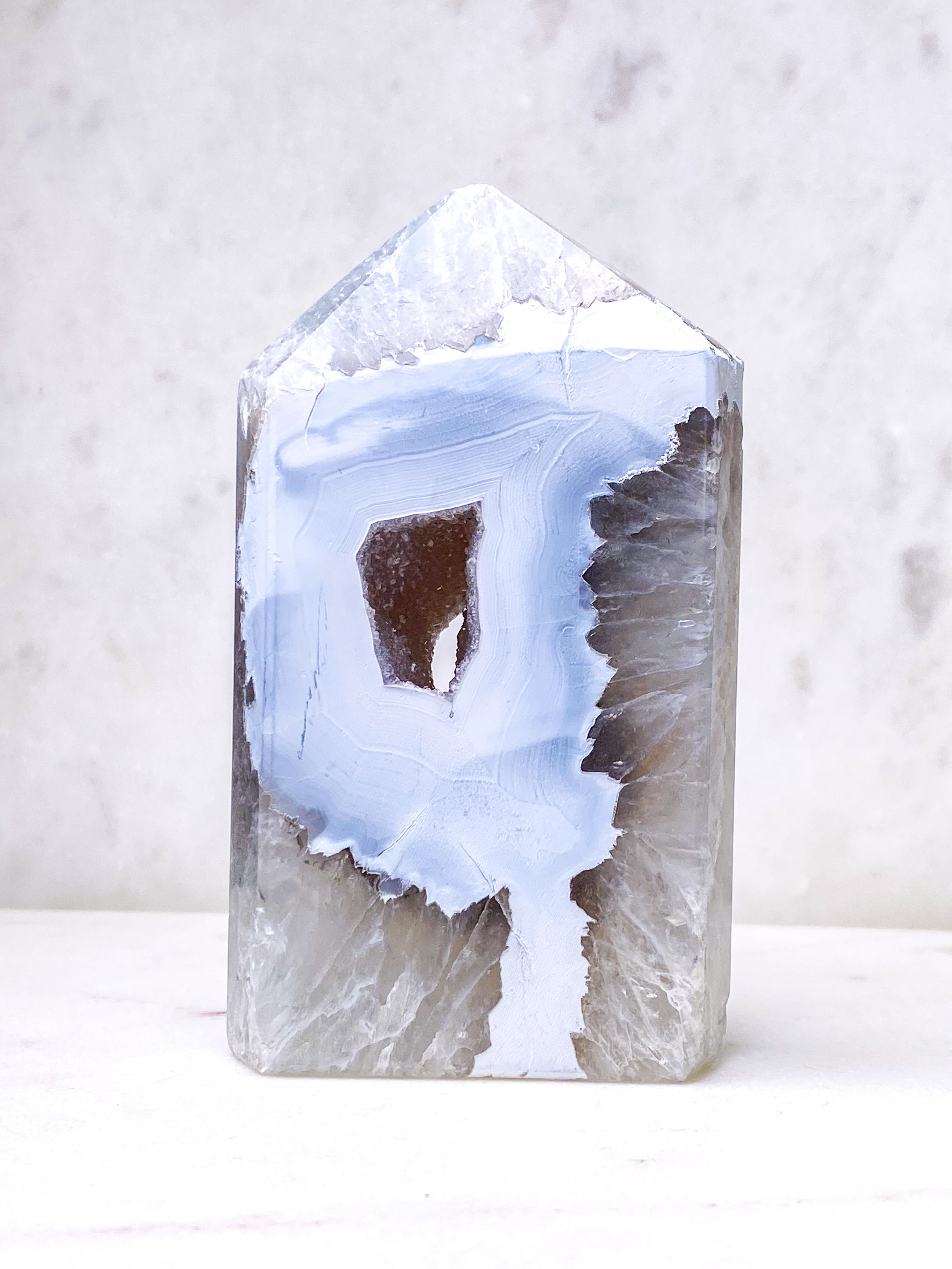 Druzy Sne Agat Tårn (Nr. 5)