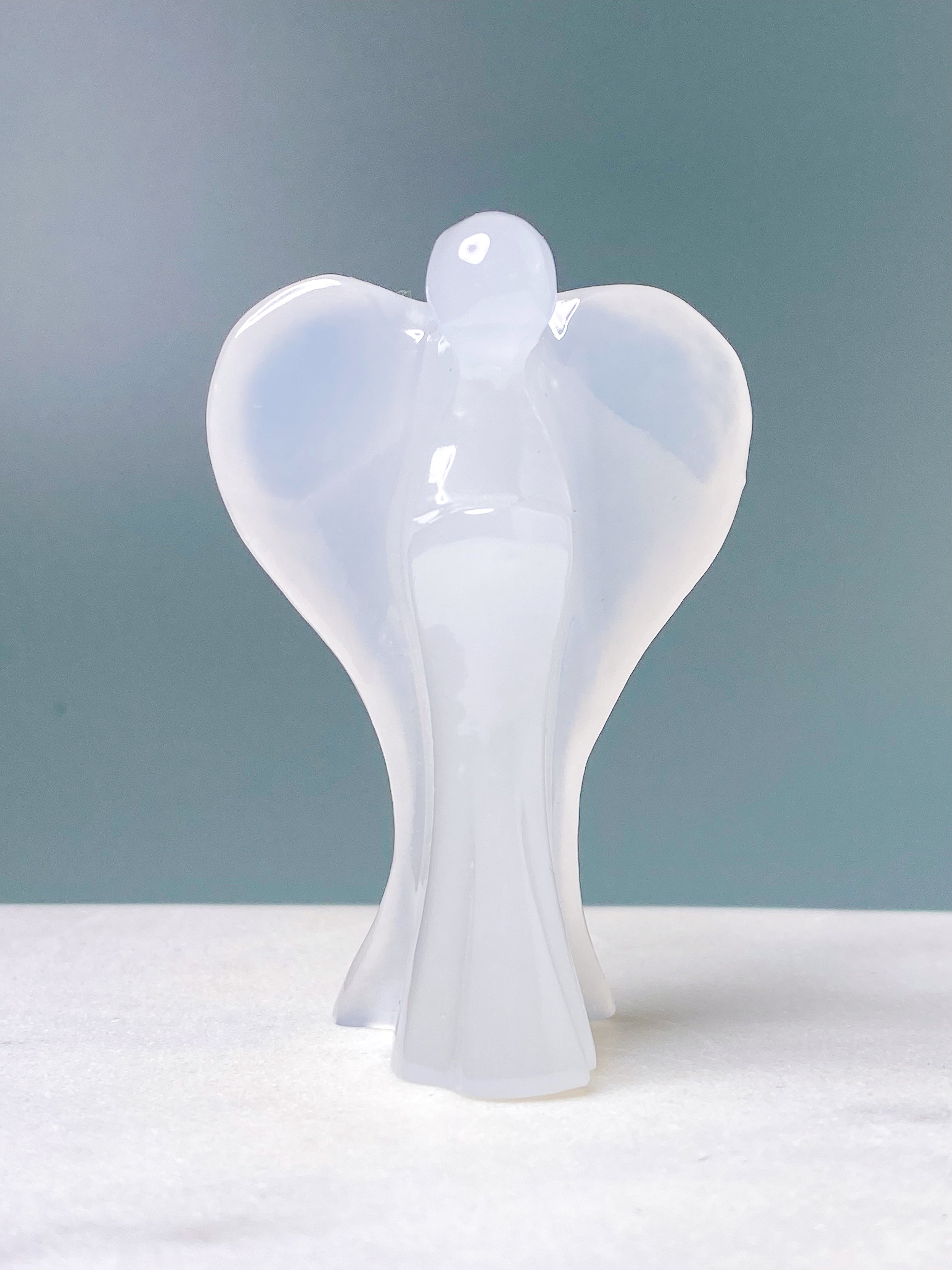 Hvid Onyx Engel