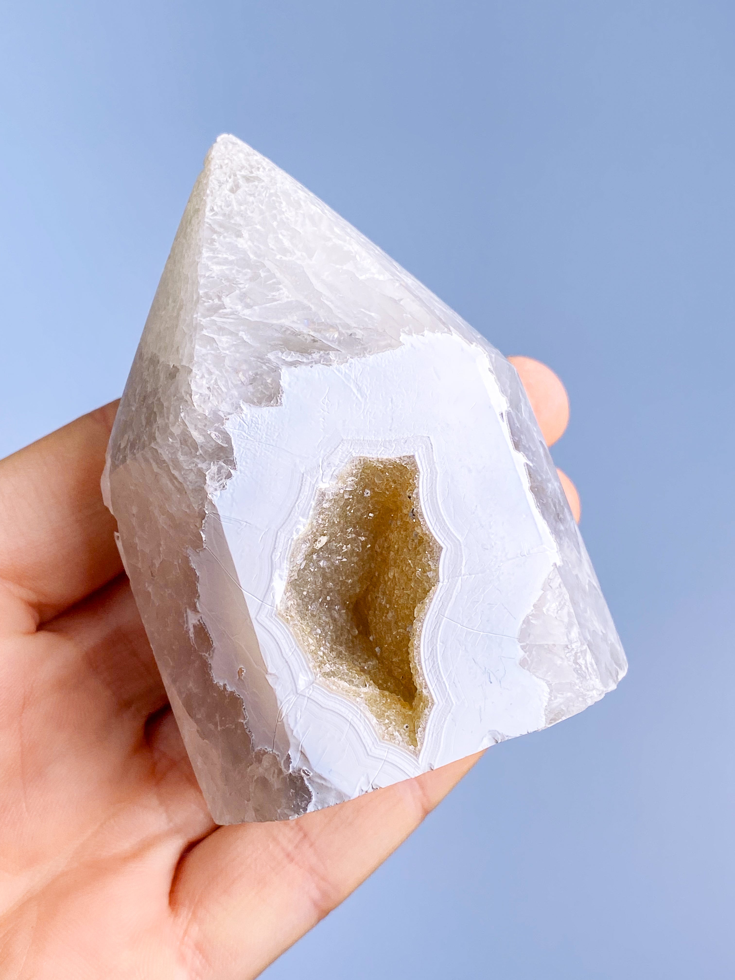 Druzy Sne Agat Tårn (Nr. 7)