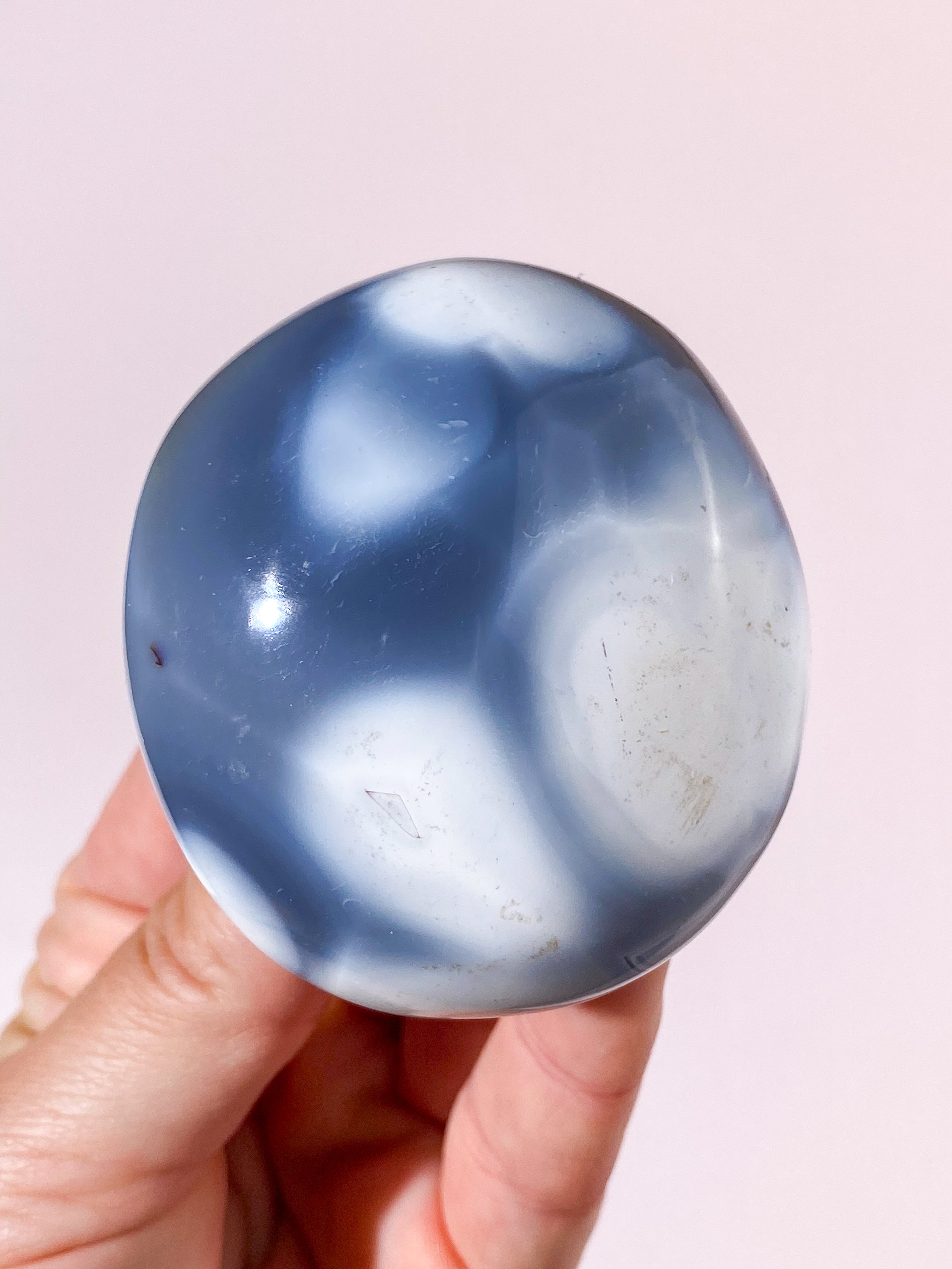 Orca Agat Palmstone (Nr. 8)