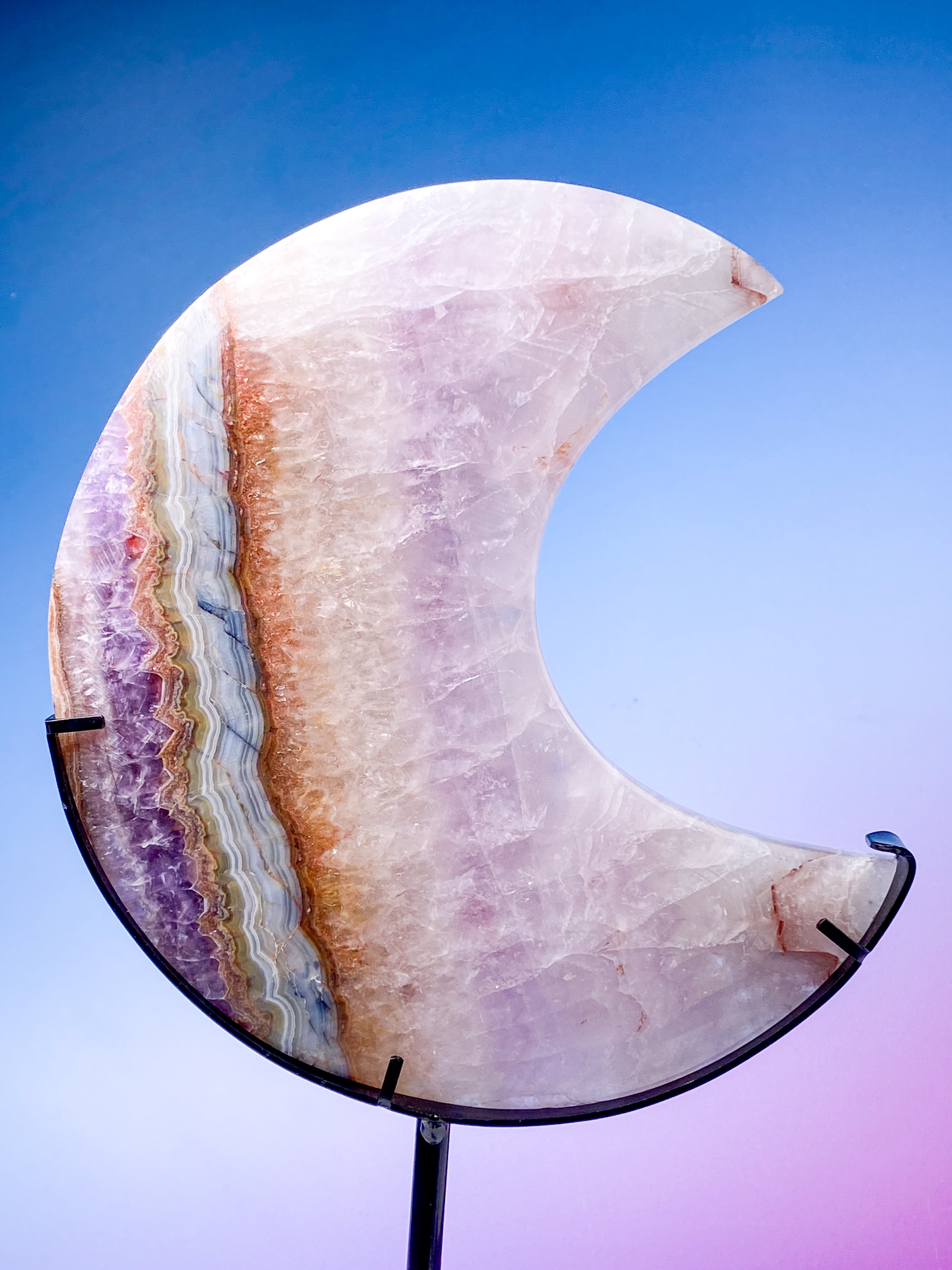 Mexico Agat & Ametyst Måne På Fod