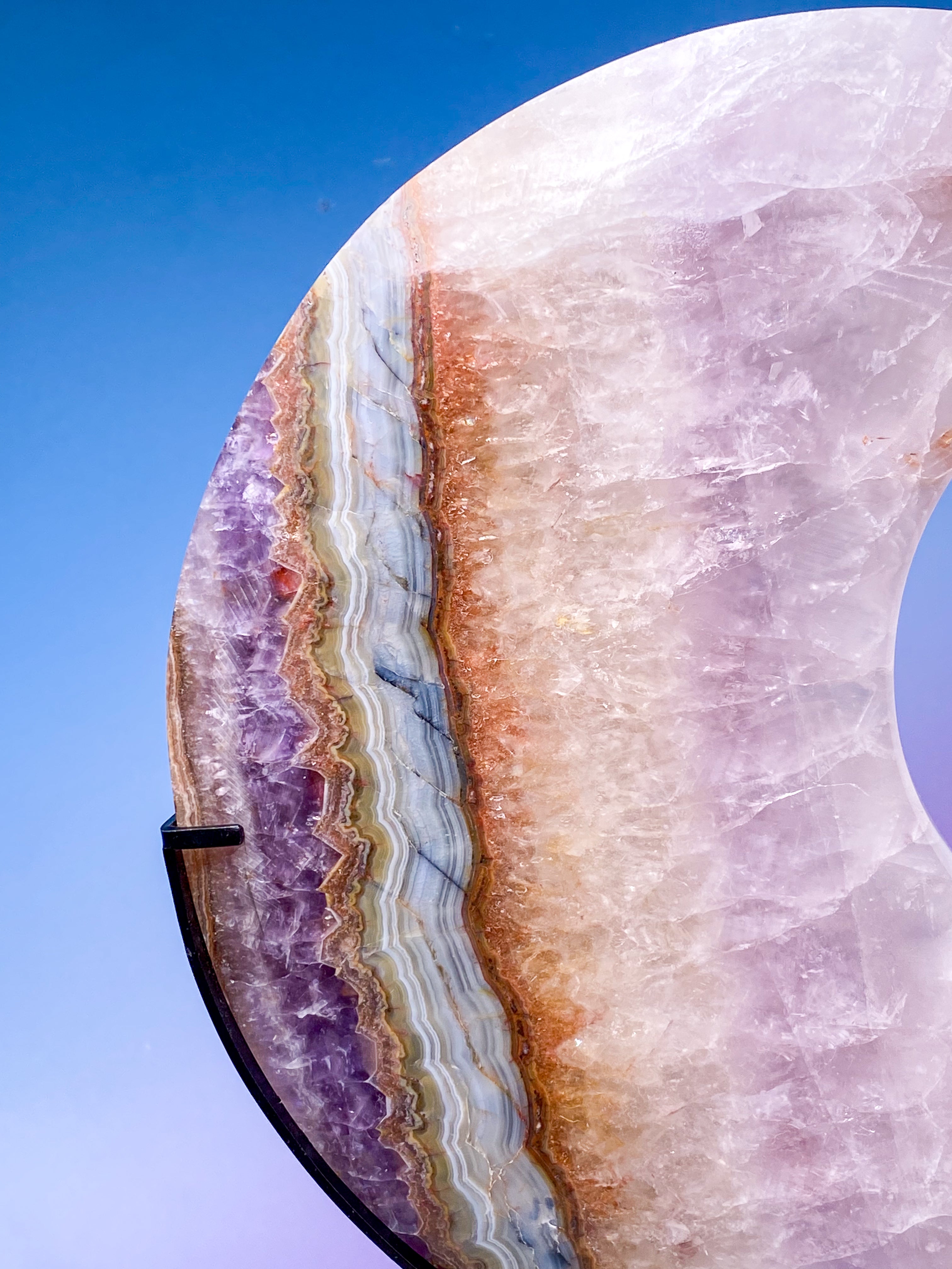 Mexico Agat & Ametyst Måne På Fod