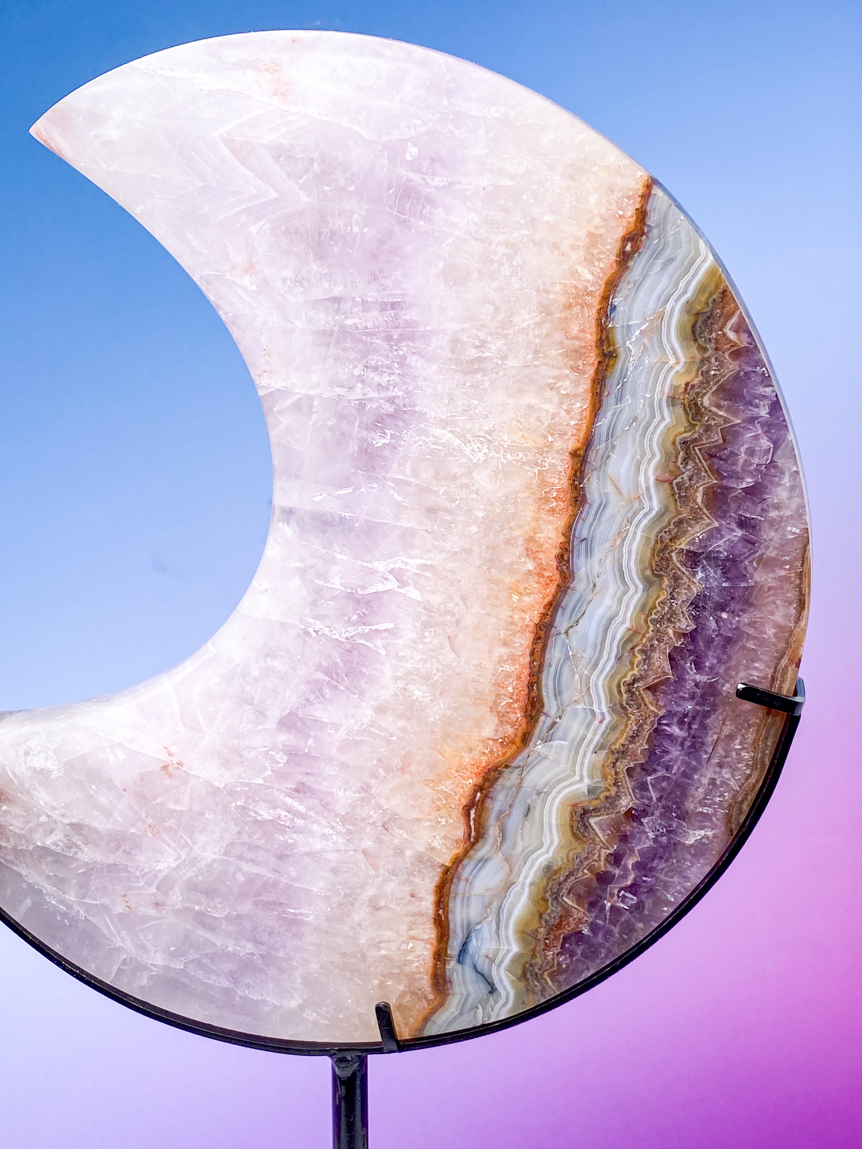 Mexico Agat & Ametyst Måne På Fod