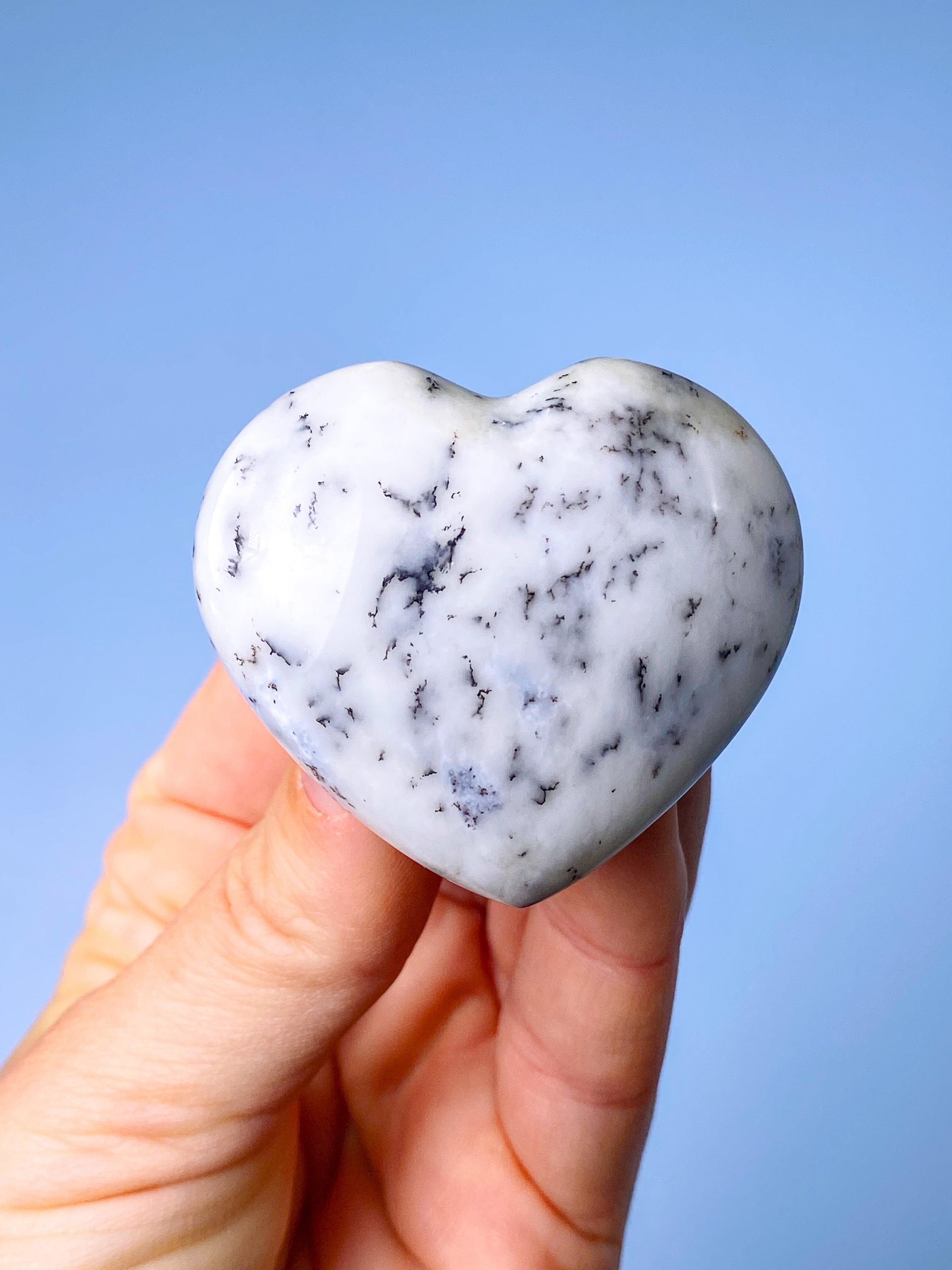 Dendrit Opal Hjerte (Nr. 9)