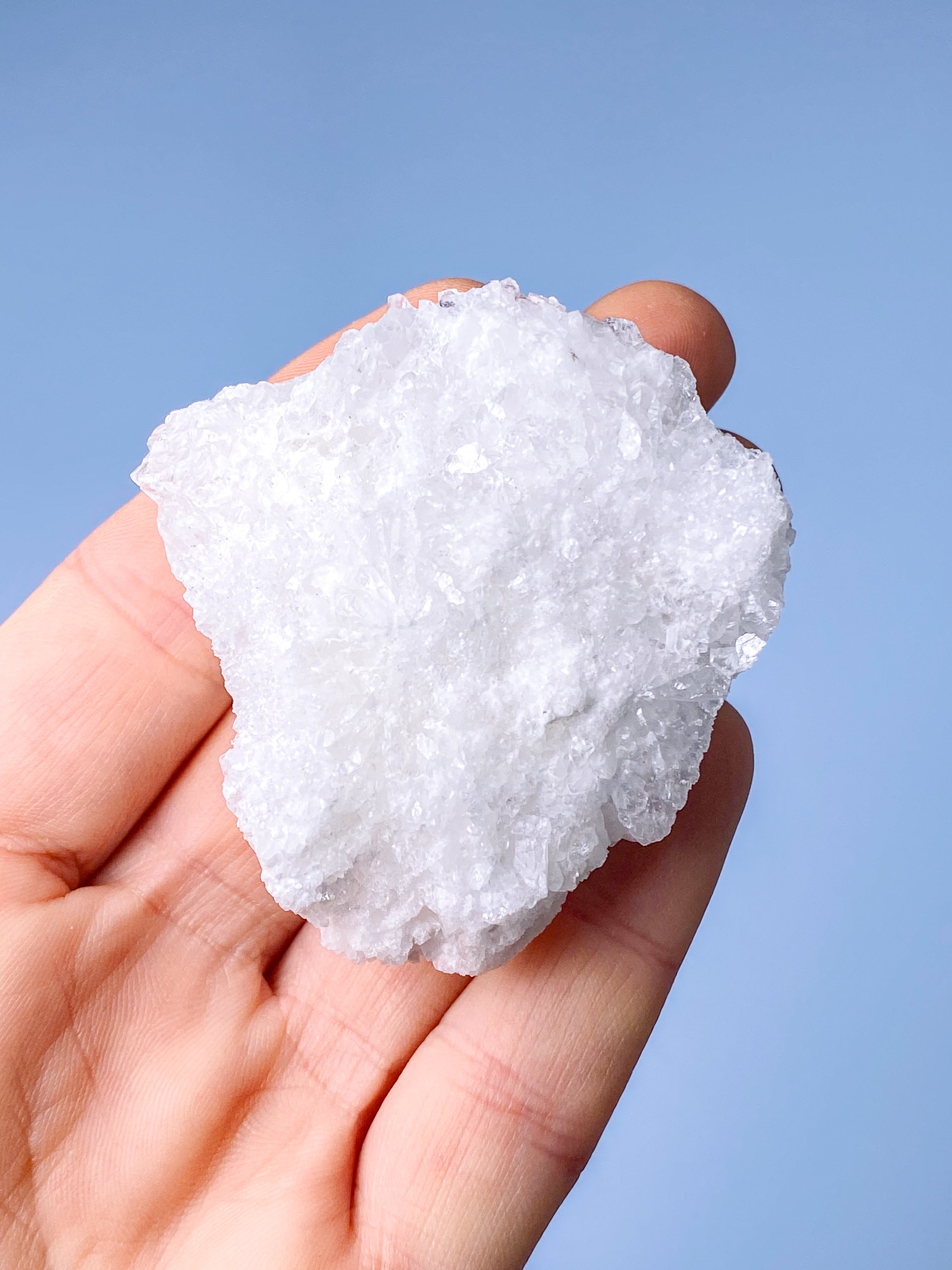 Hvid Aragonit Klynge (Nr. 18)